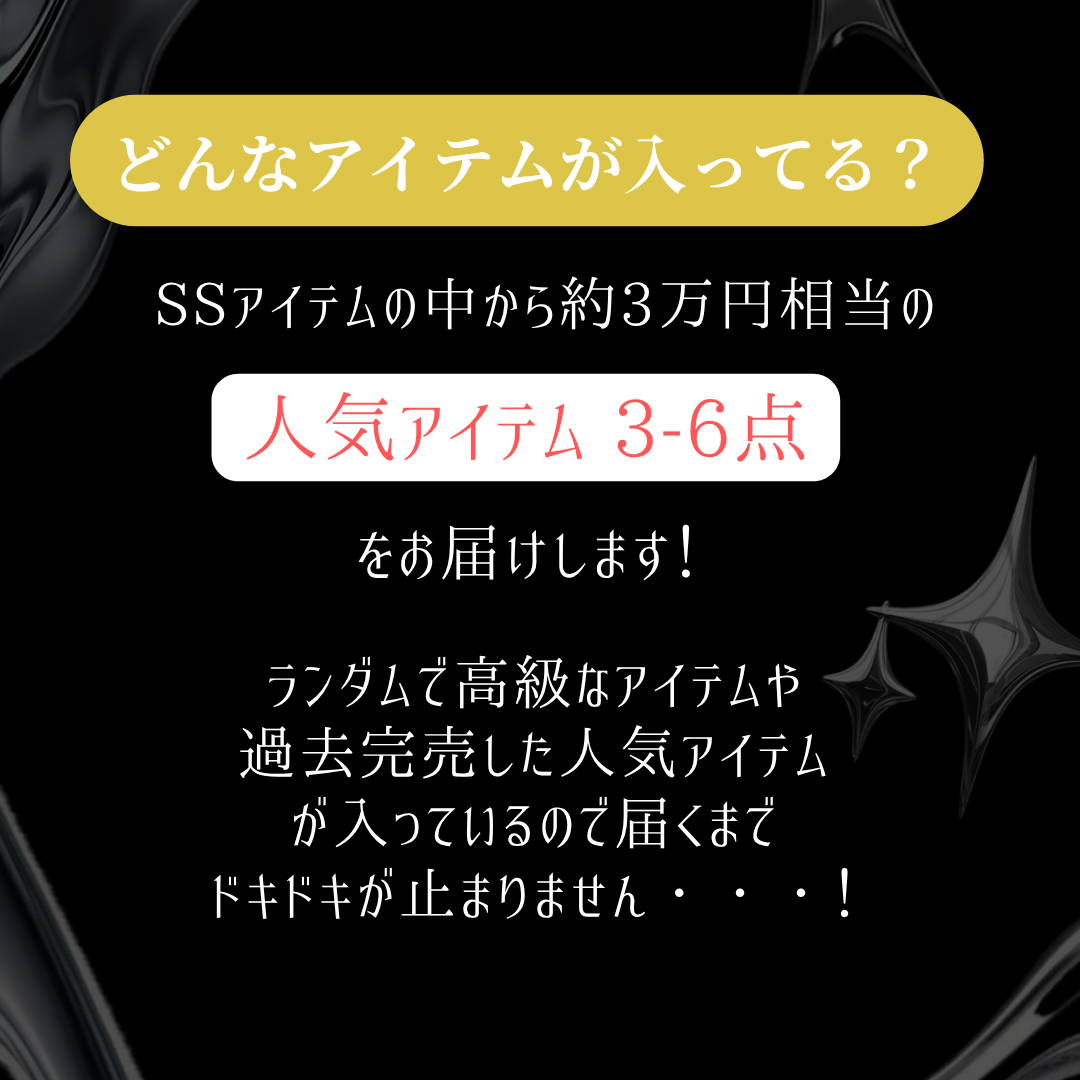 全額返金!SS Happy Bag🖤