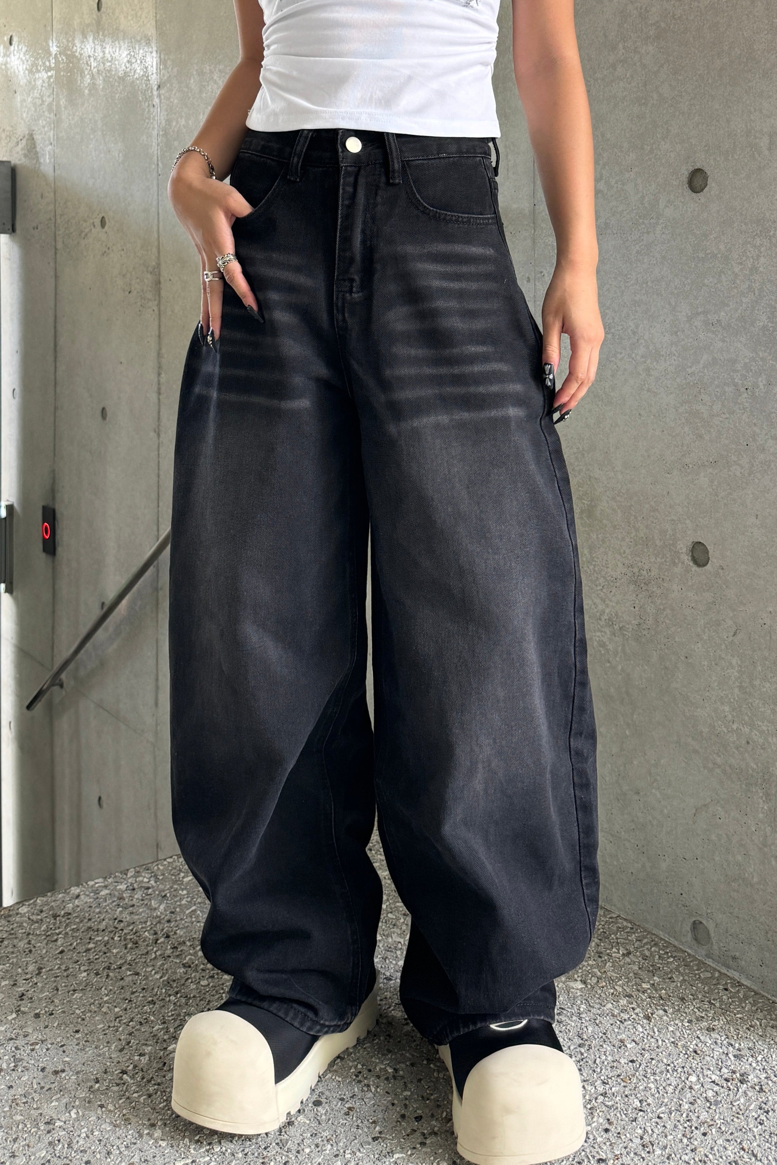 lettering cross pocket denim KSG19312
