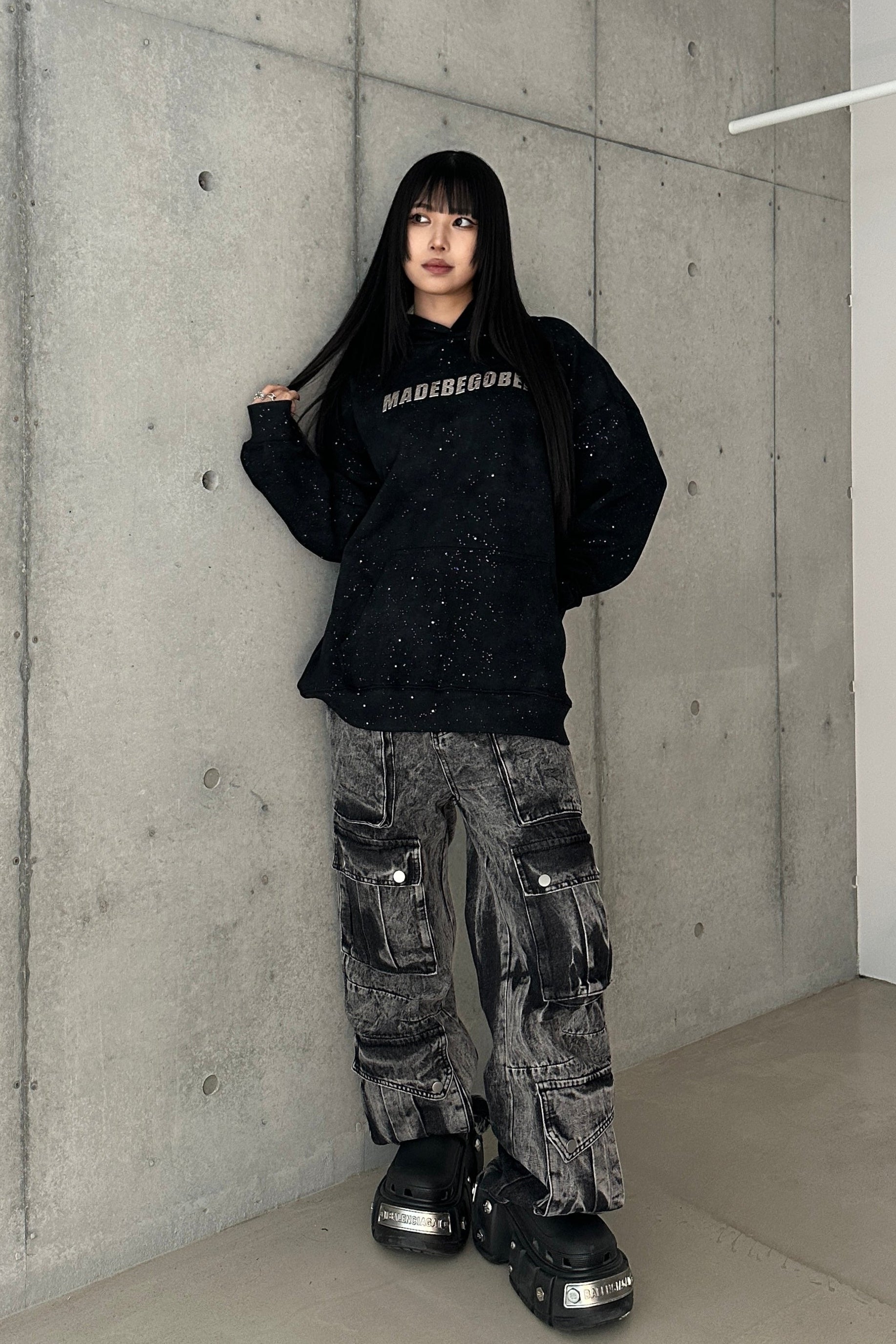 ウォッシュストリートカーゴデニム KSG19251