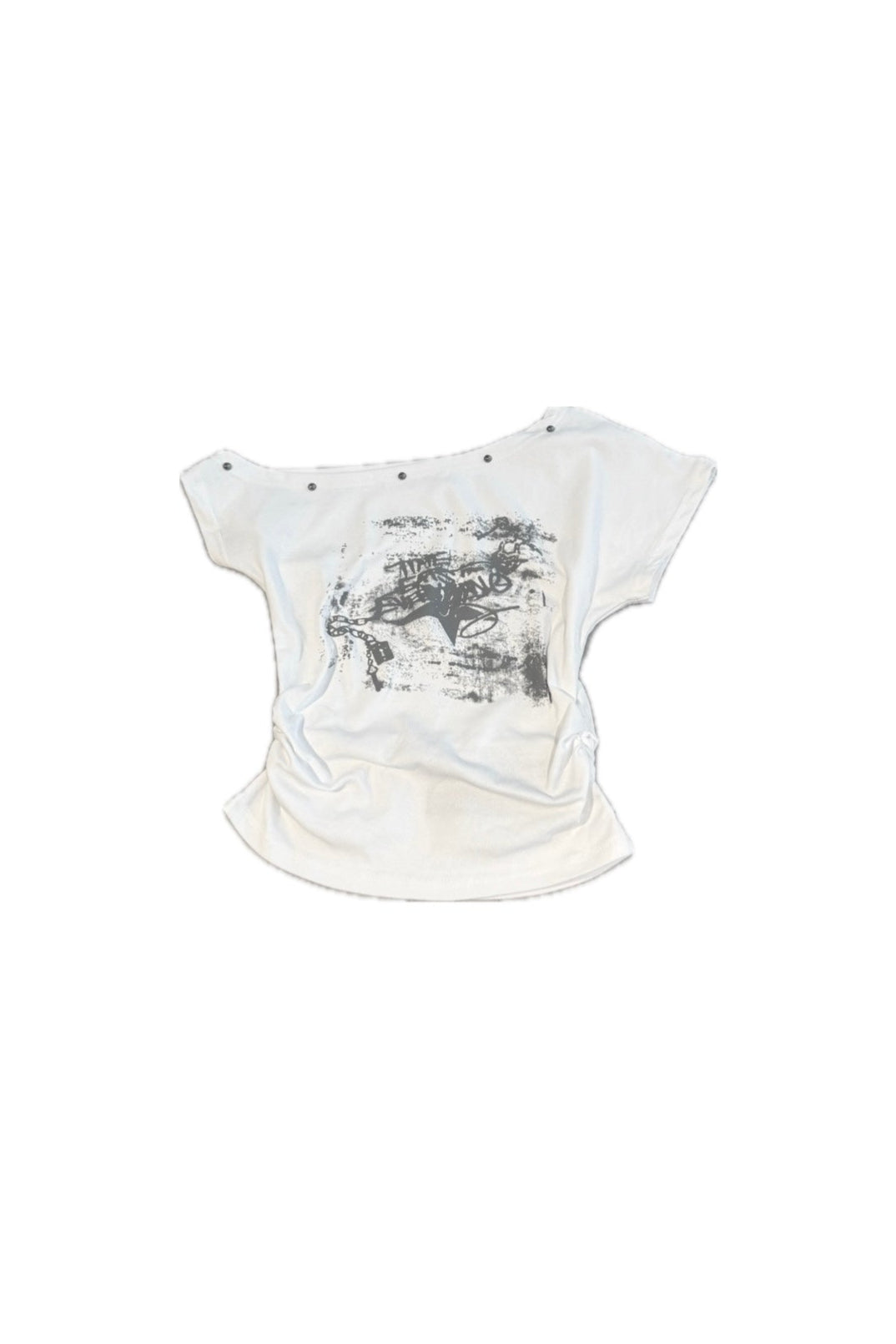 messy studs one-shoulder KSG20897