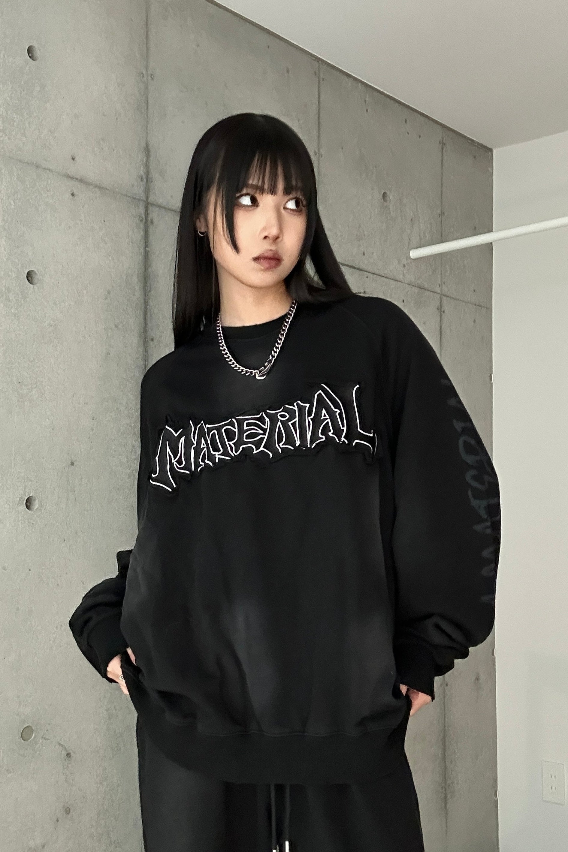 ダメージドルマンレタリングスウェット KSG20719