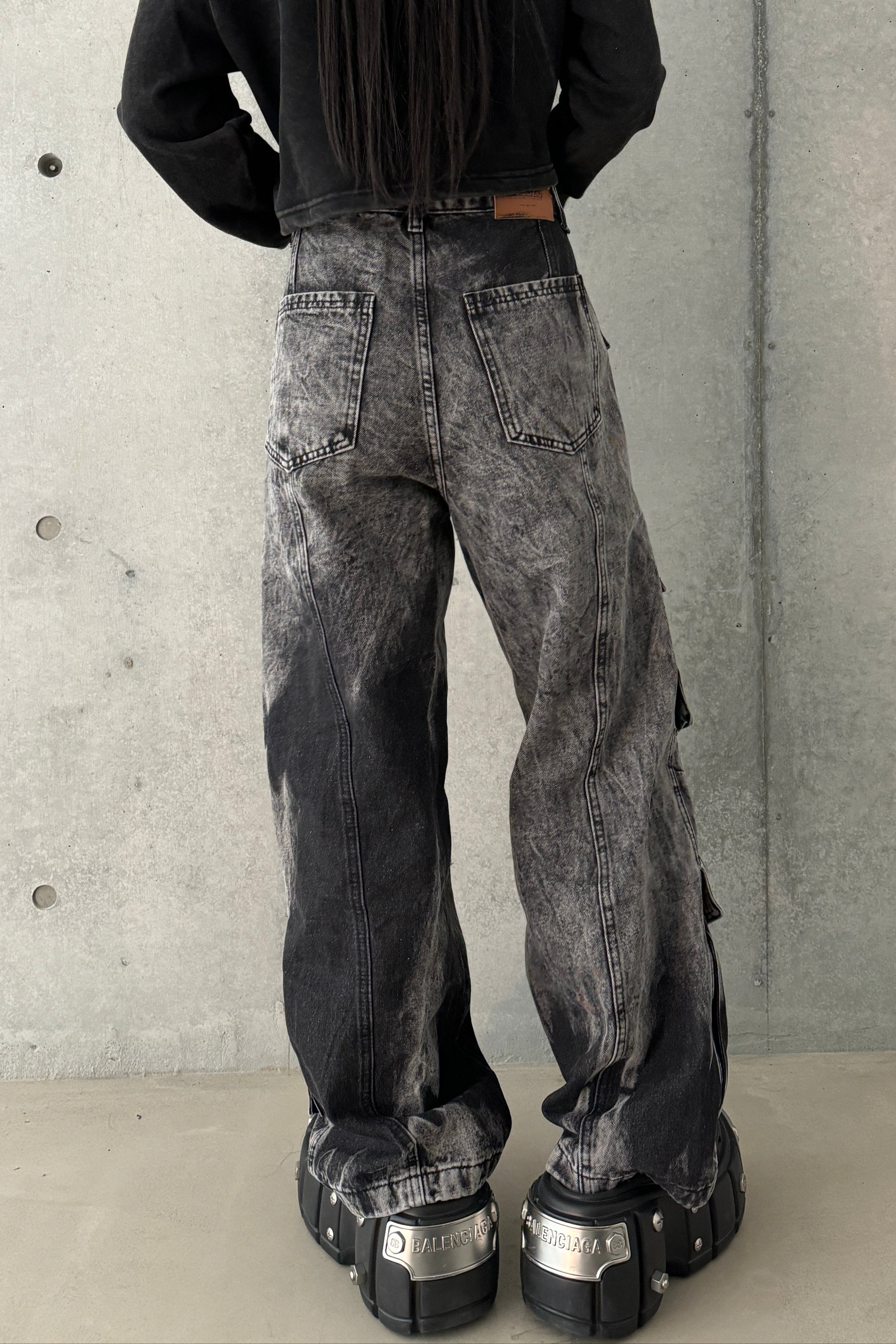 ウォッシュストリートカーゴデニム KSG19251