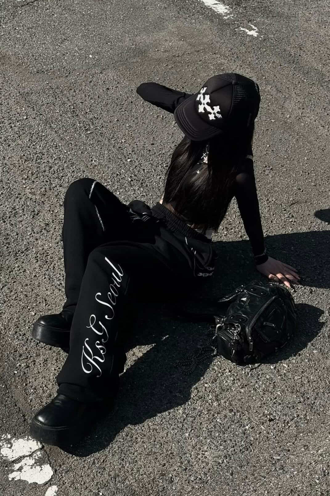 チェーンデザインスウェットパンツ KSG19412