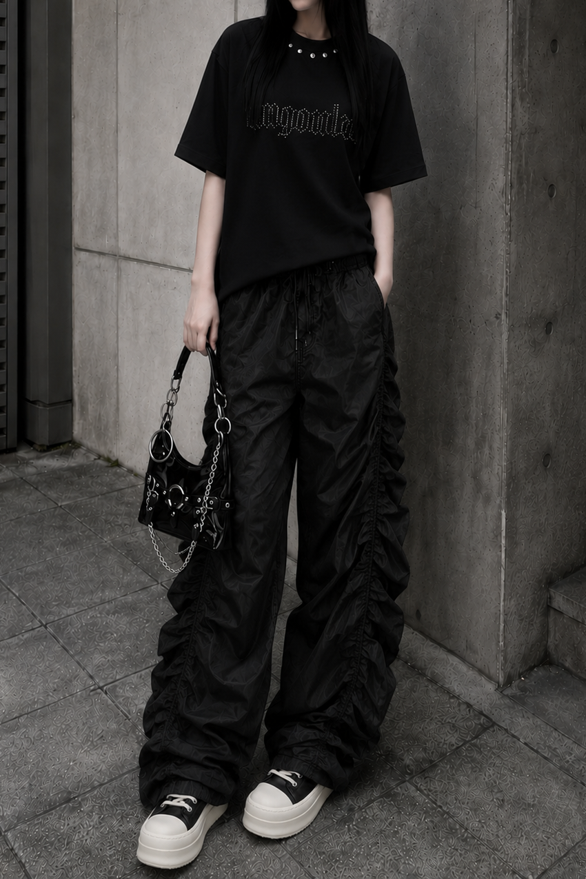 オーバーダブルラインストーンTシャツ KSG21344