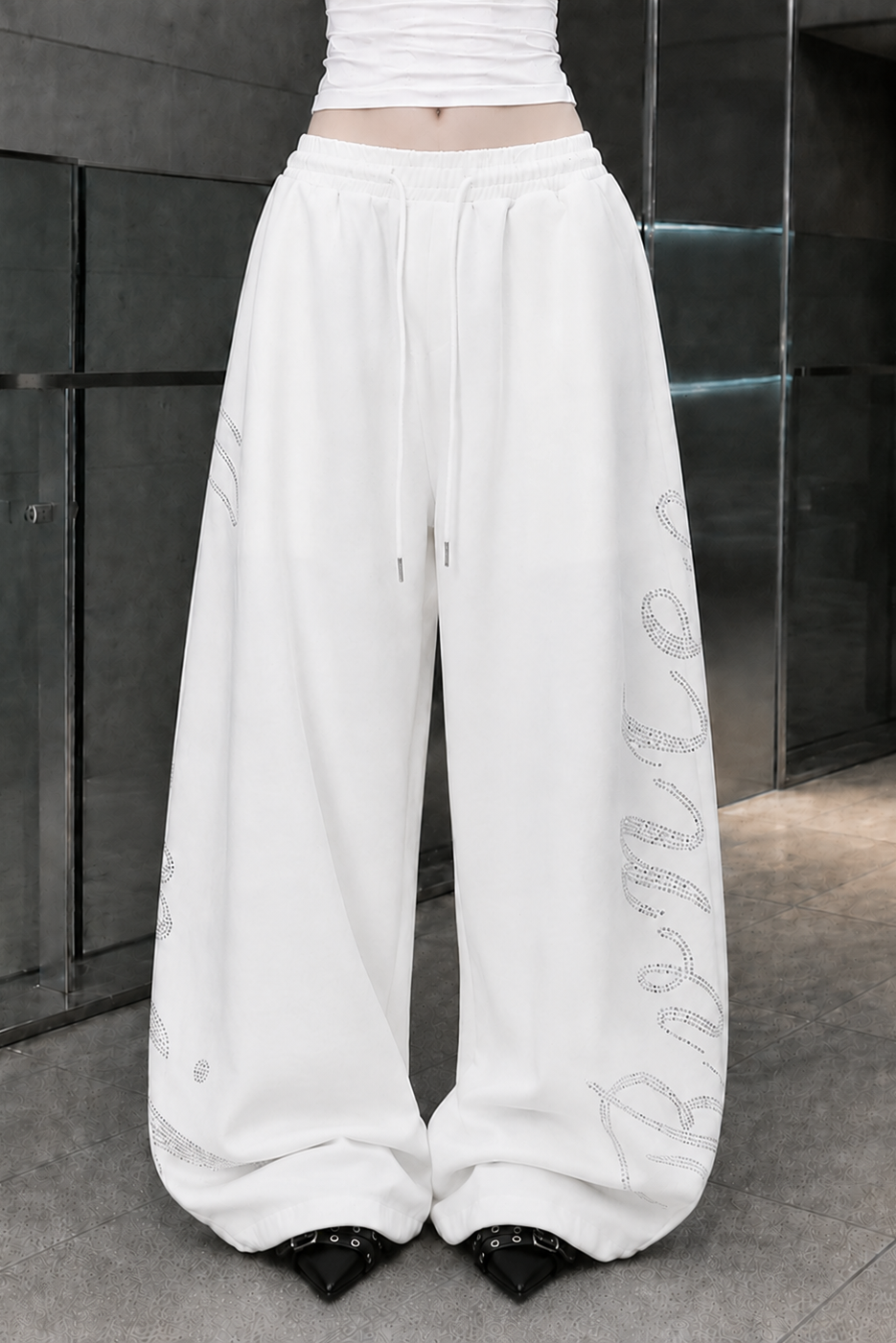 バルーンレタリングスウェットパンツ KSG19402