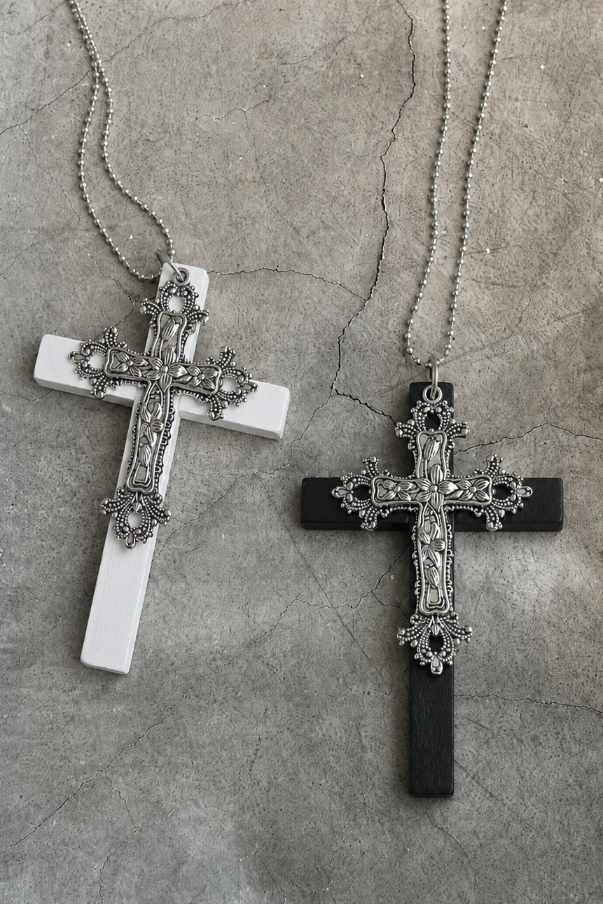 metal cross necklace KSG40133