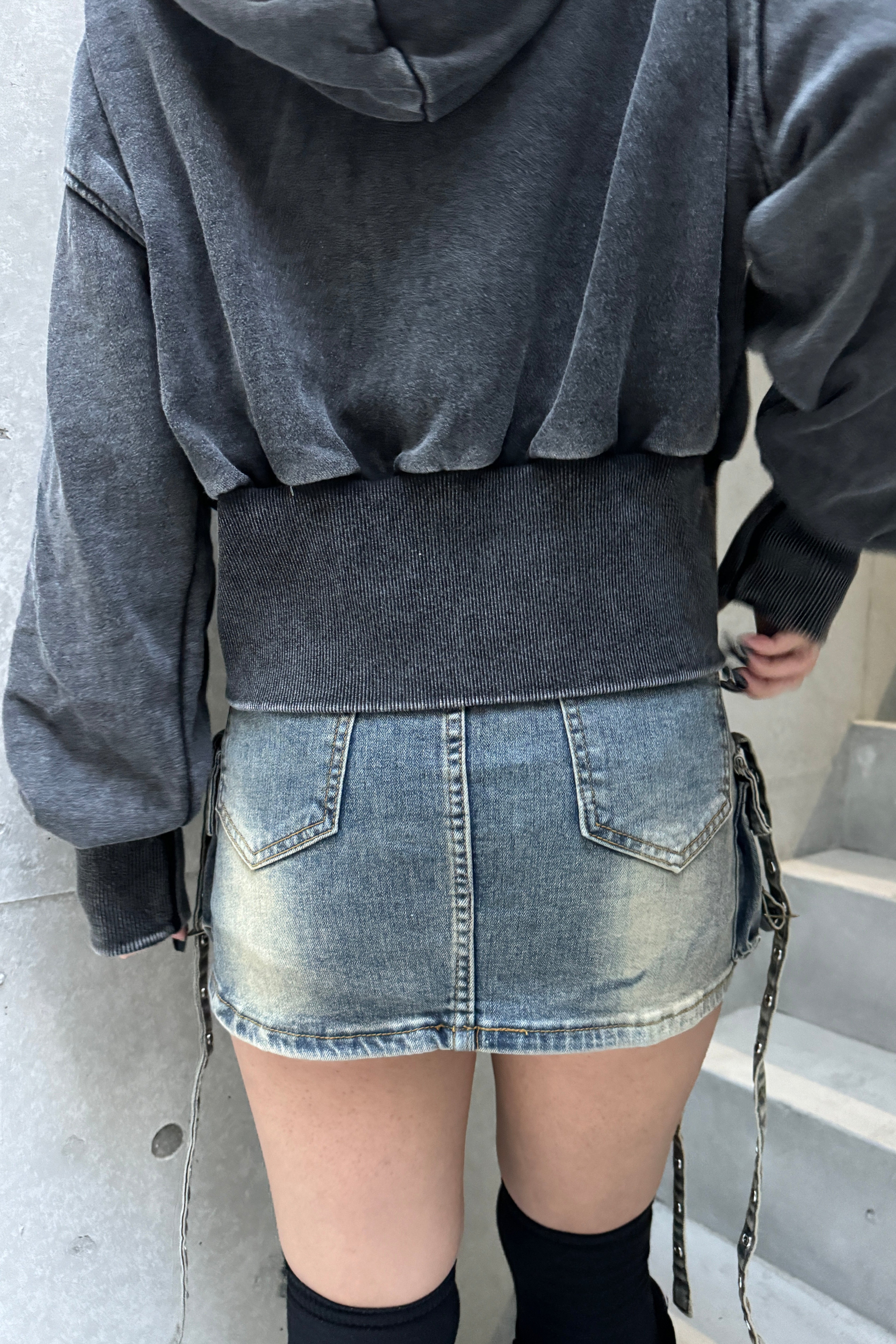 cargo long belt skirt KSG20631