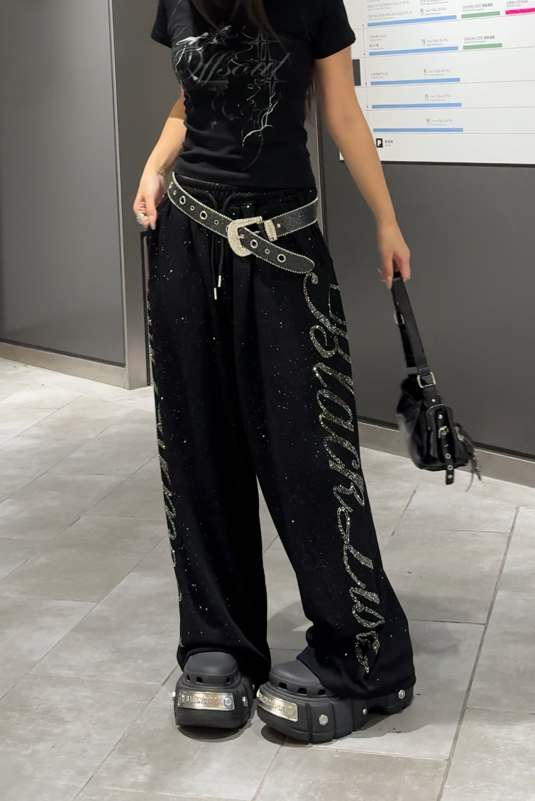 kirakiraレタリングスウェットパンツ KSG19439