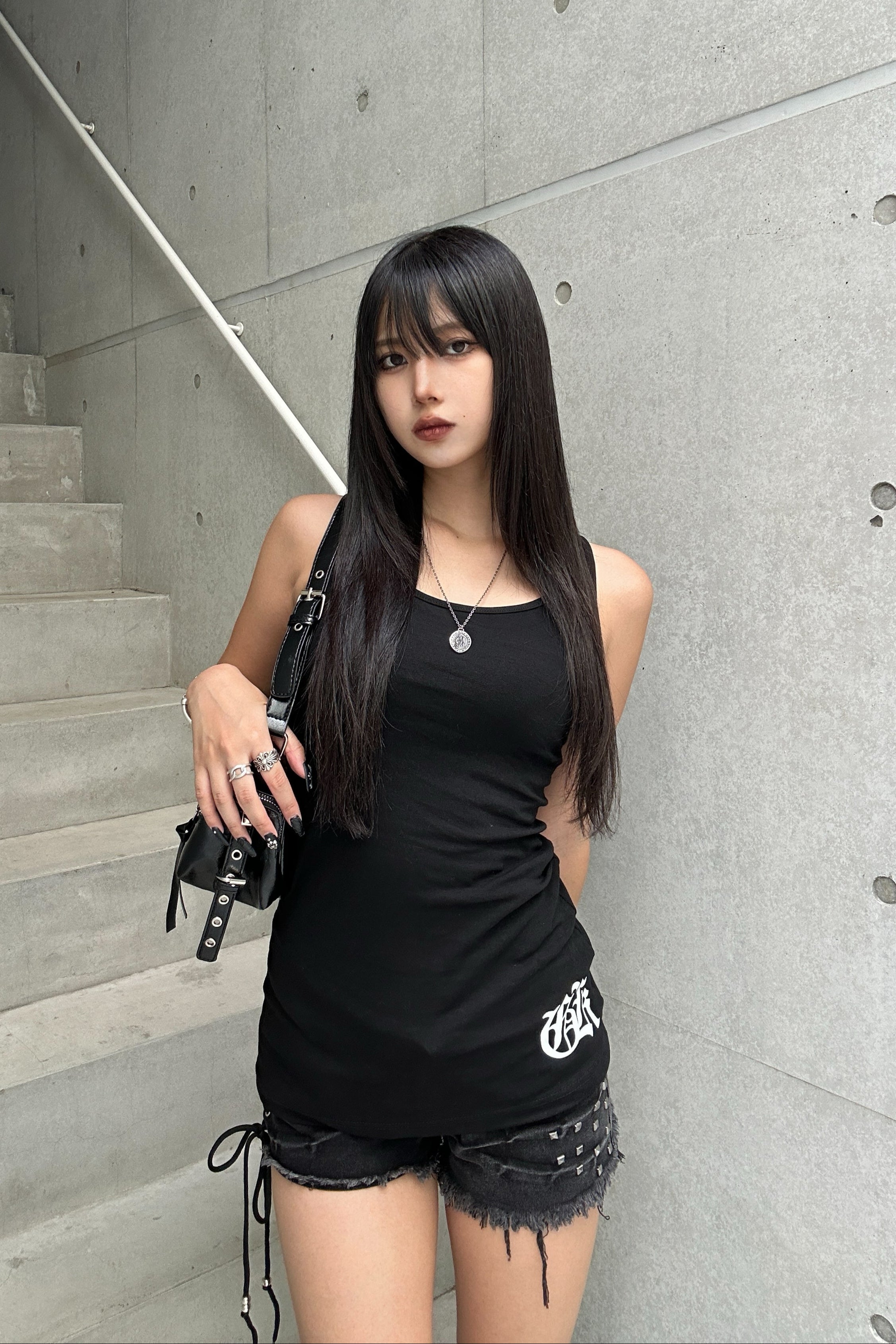 lettering cross sleeveless KSG20920