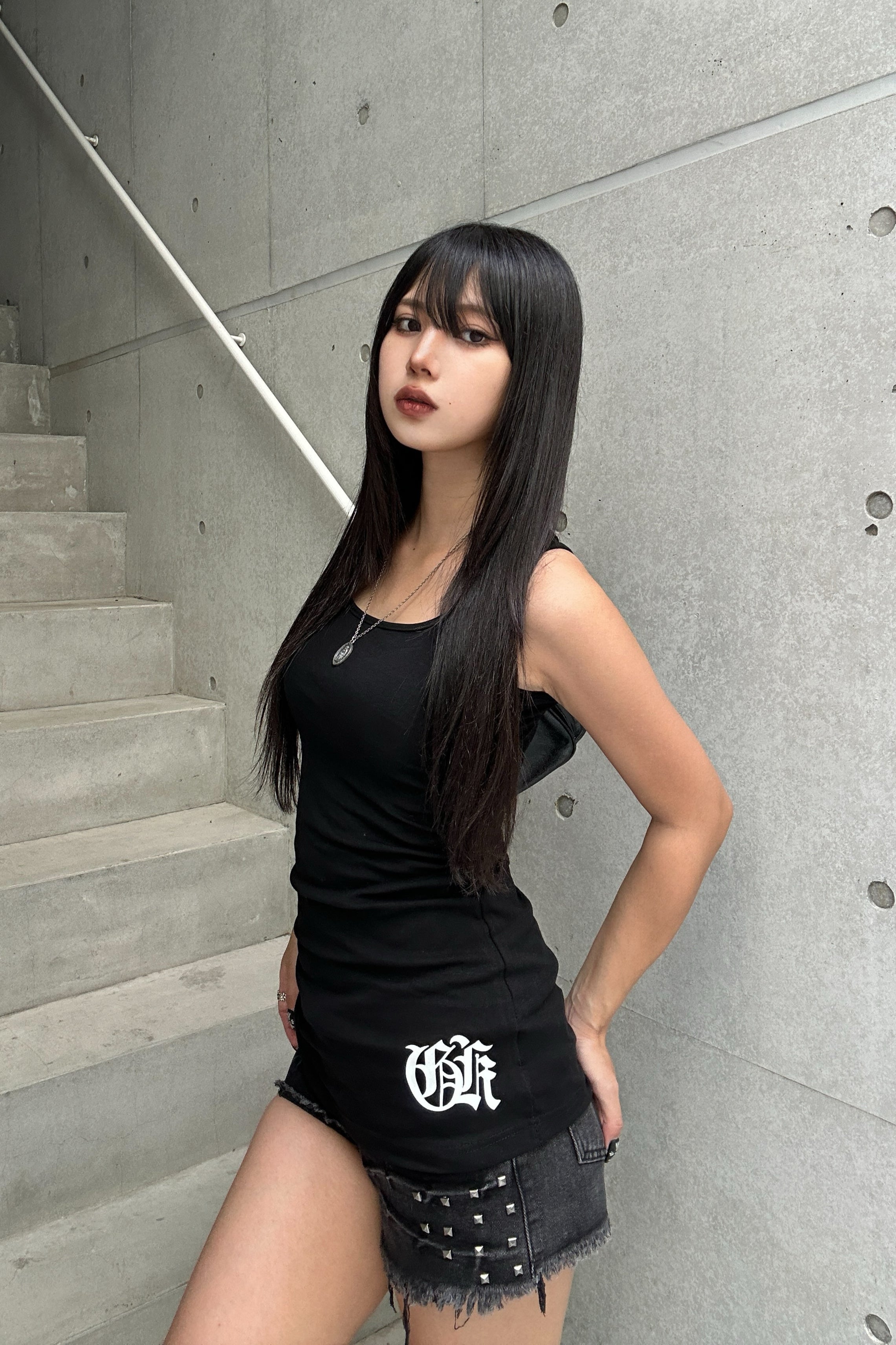 lettering cross sleeveless KSG20920