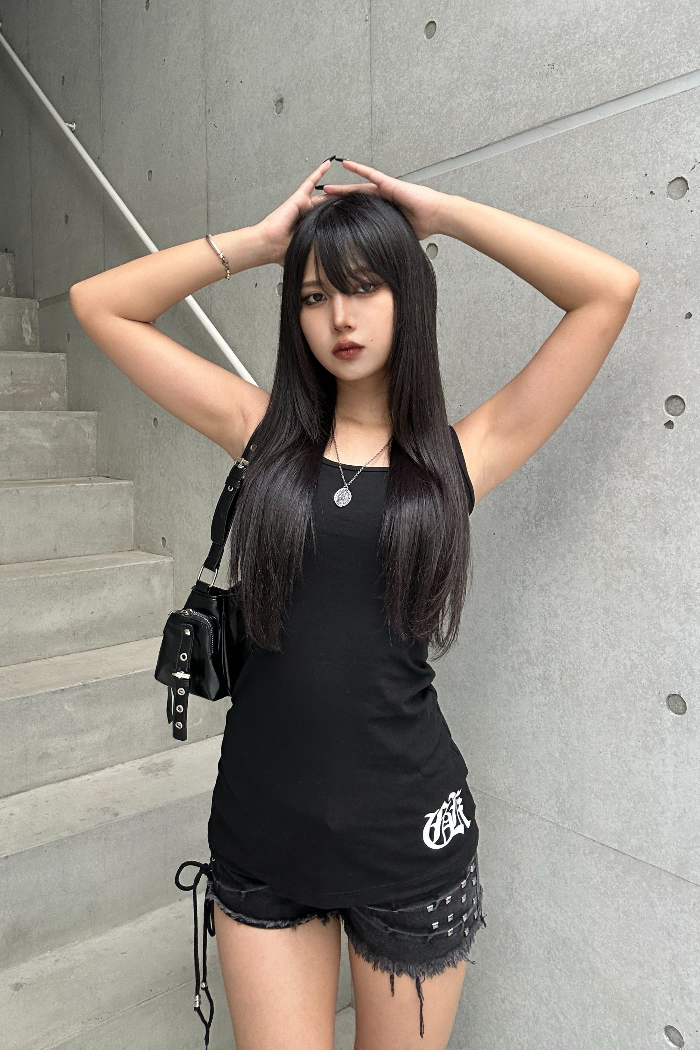 lettering cross sleeveless KSG20920