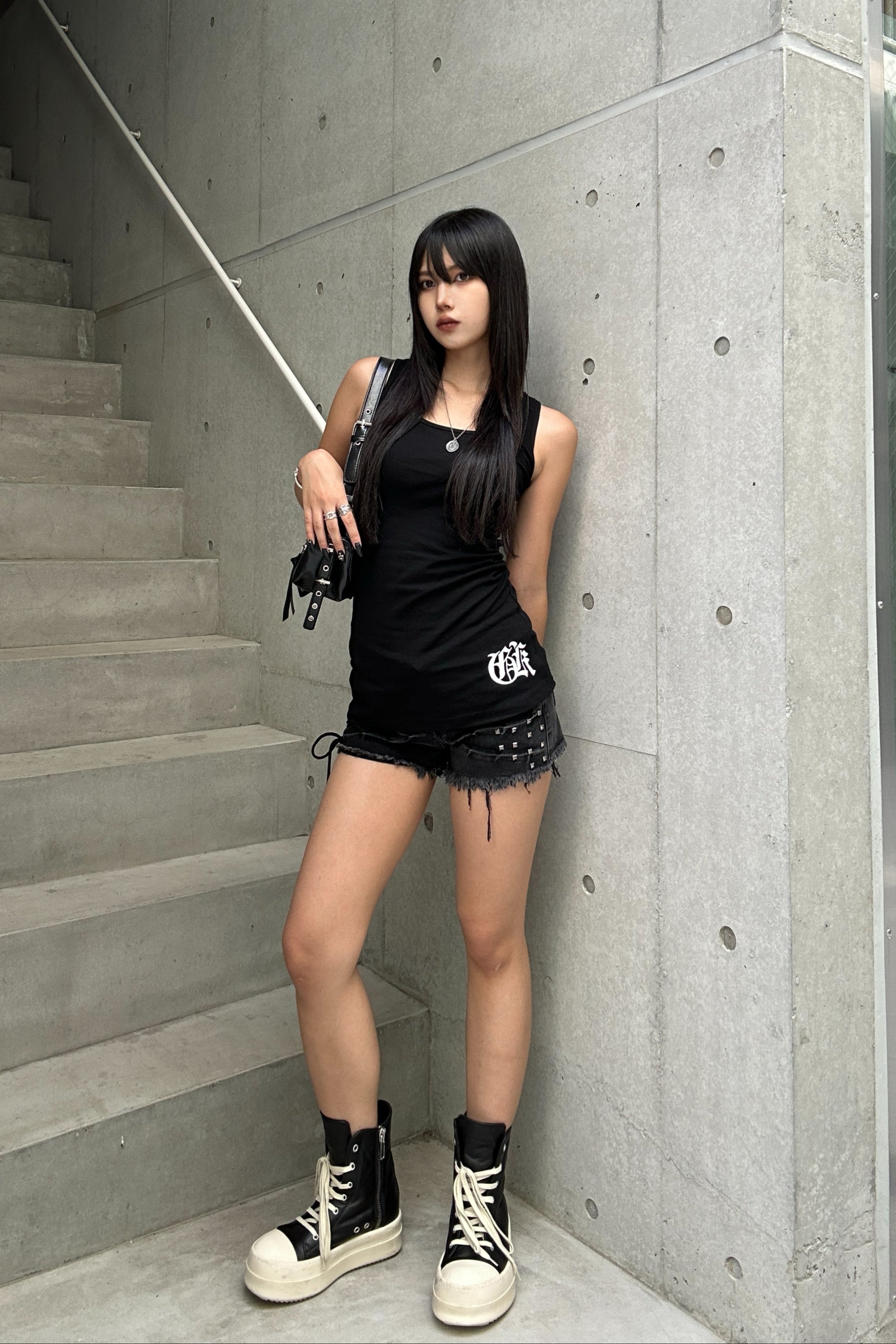 lettering cross sleeveless KSG20920