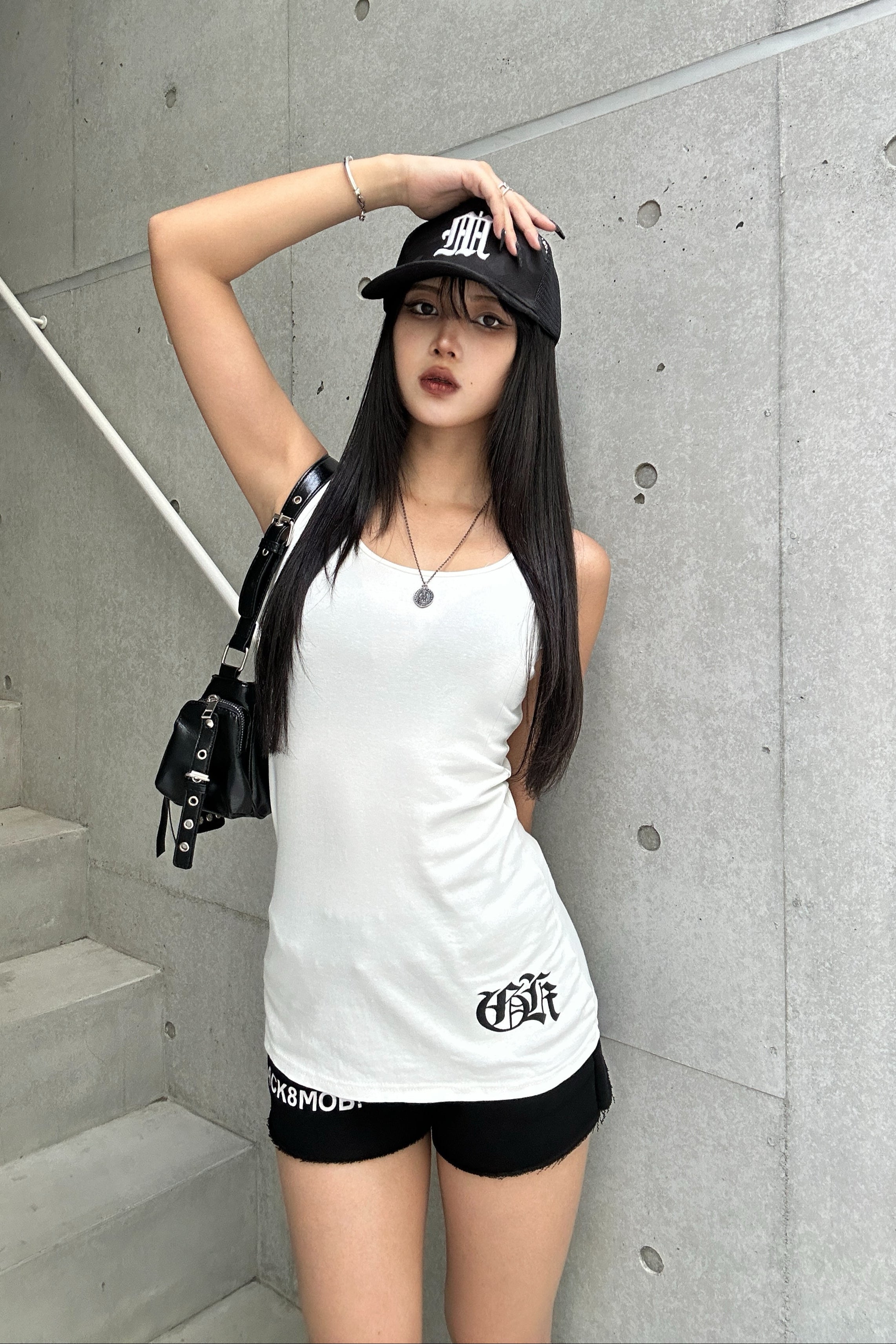 lettering cross sleeveless KSG20920