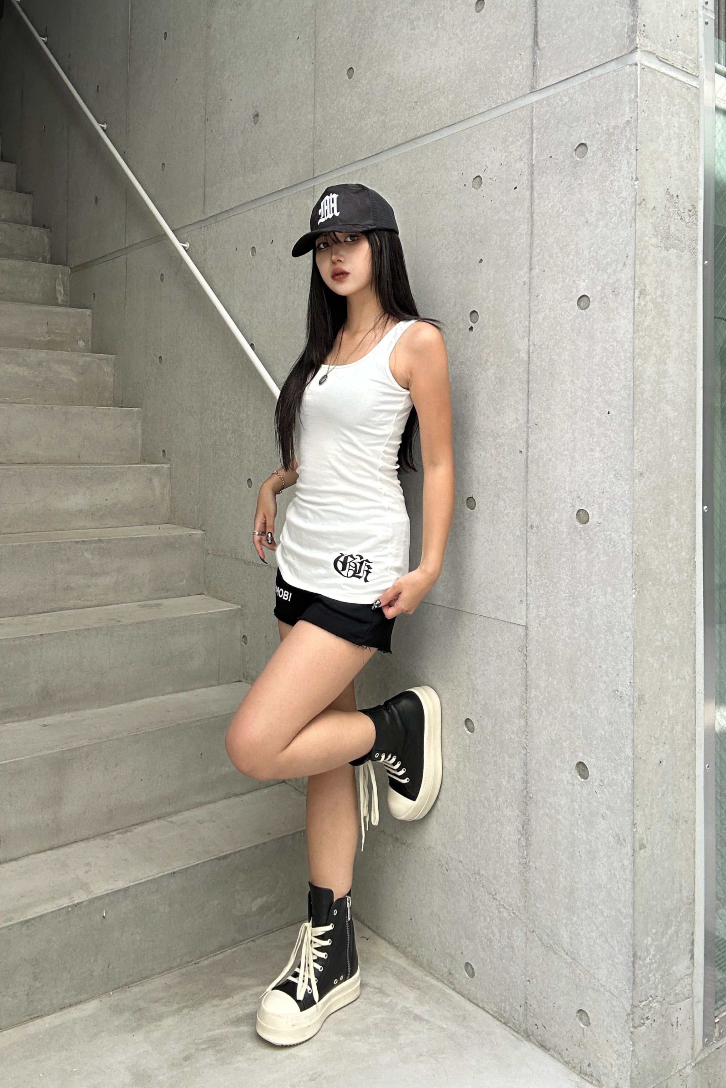 lettering cross sleeveless KSG20920