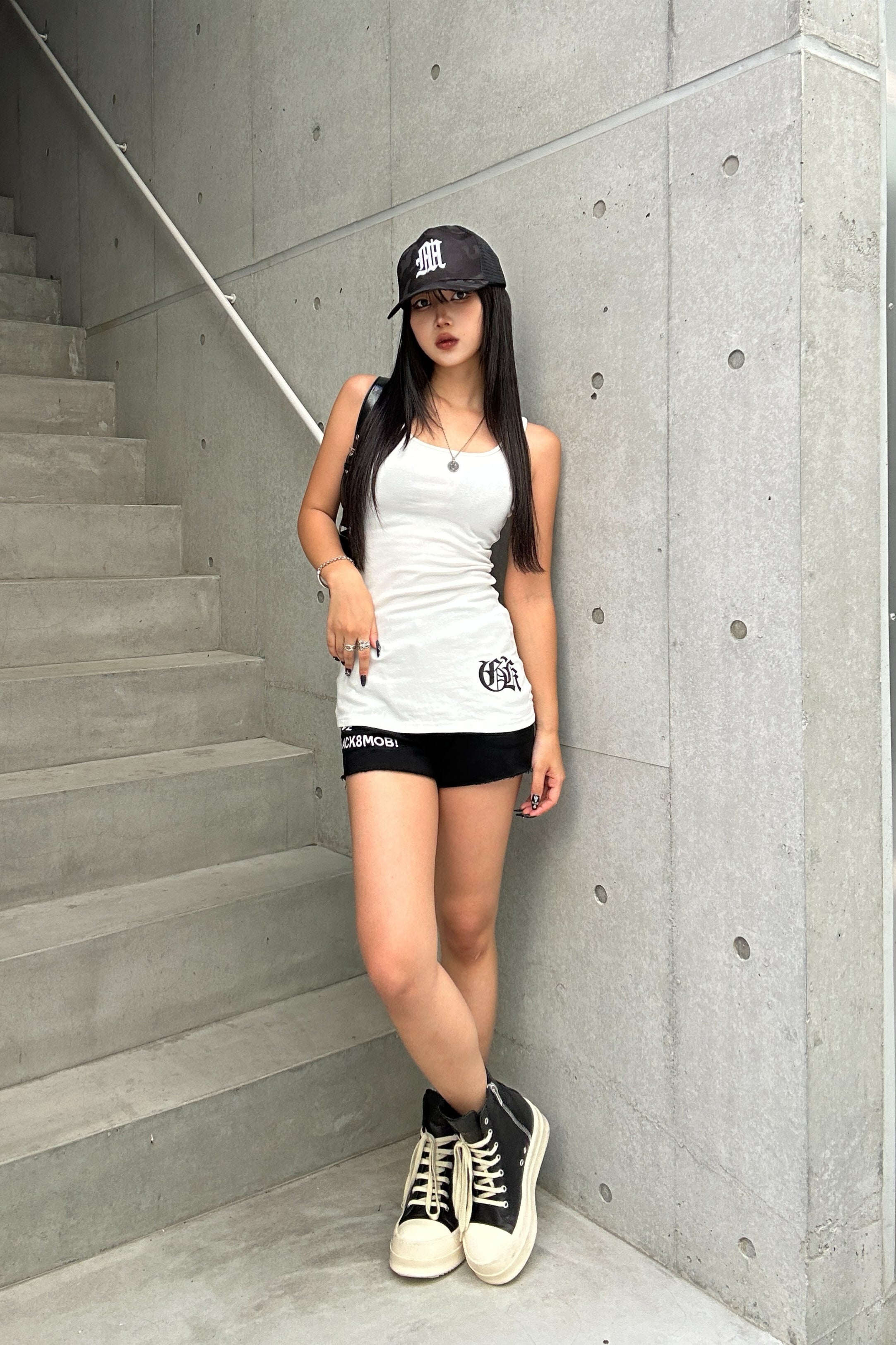lettering cross sleeveless KSG20920