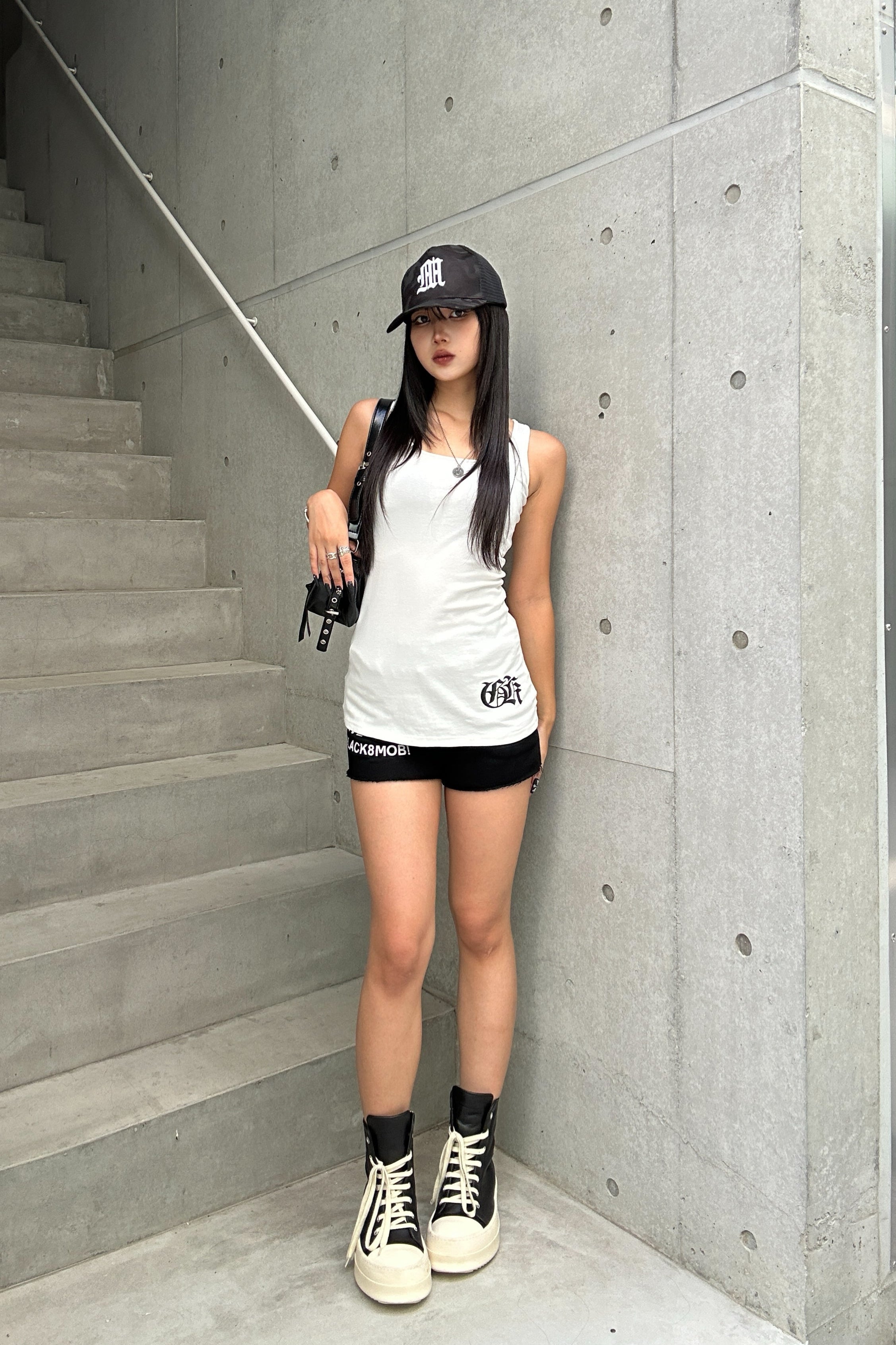 lettering cross sleeveless KSG20920