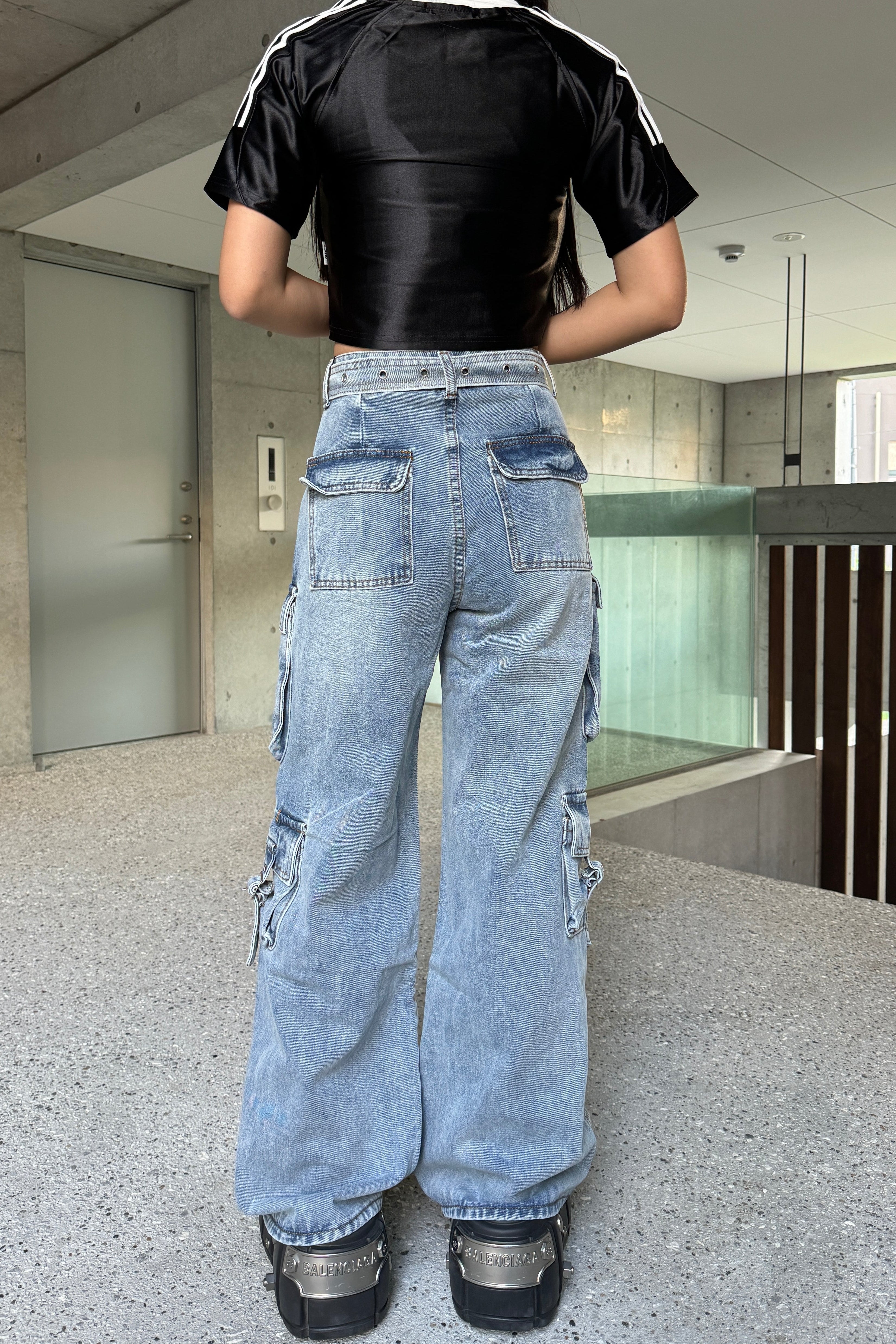 ベルトデザインカーゴパンツ KSG19227