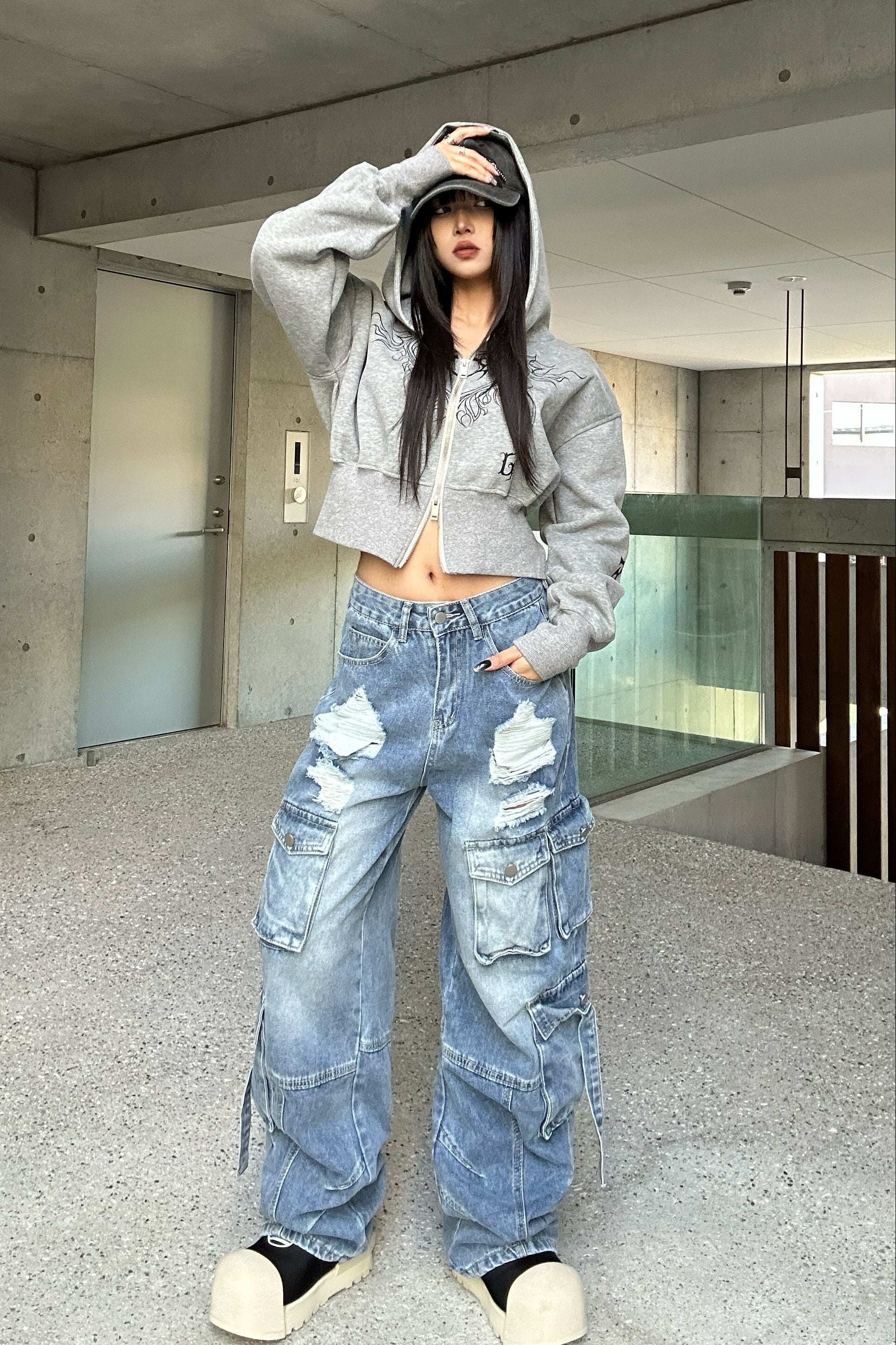 ヴィンテージフレイムクロップドパーカー KSG21152