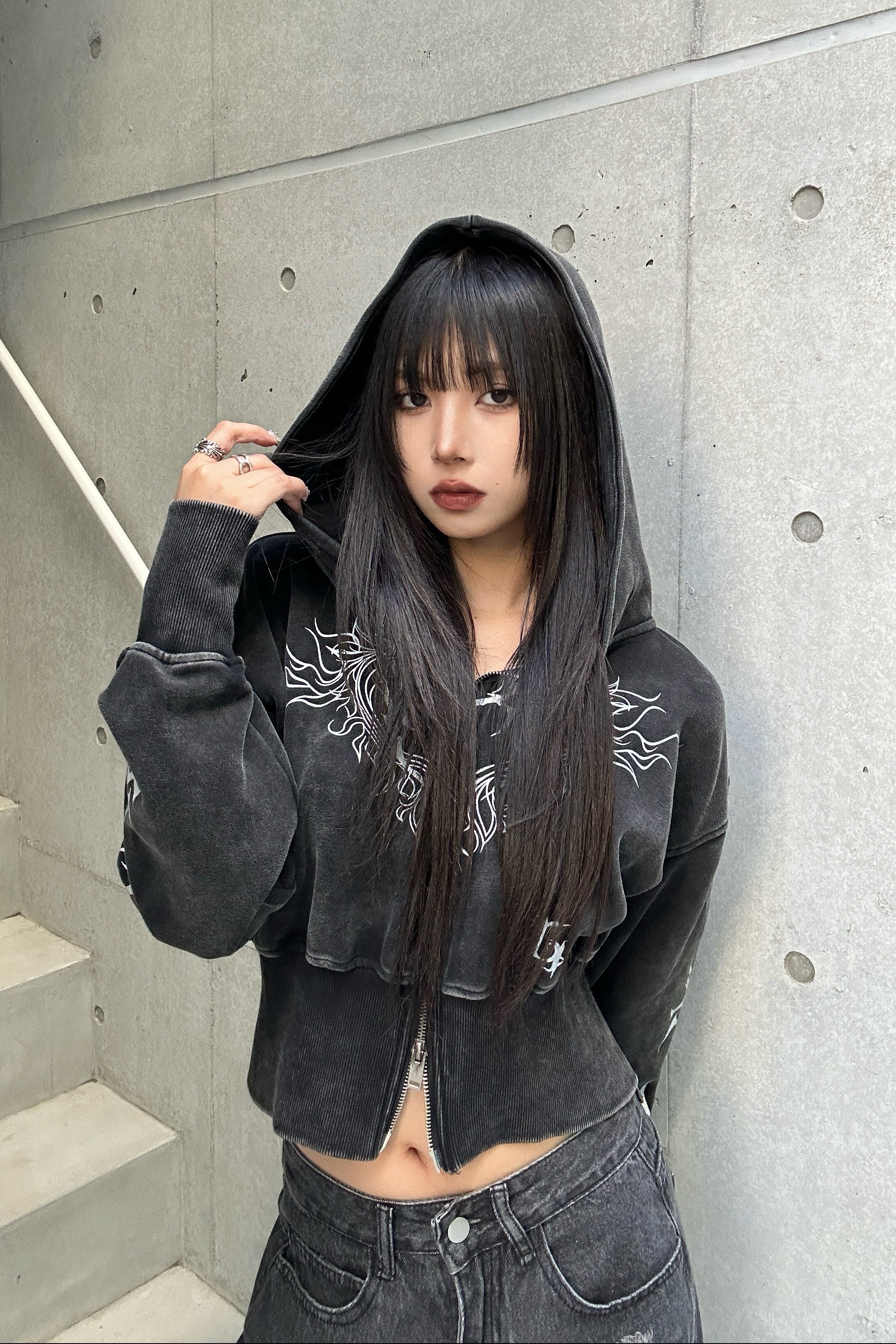 ヴィンテージフレイムクロップドパーカー KSG21152