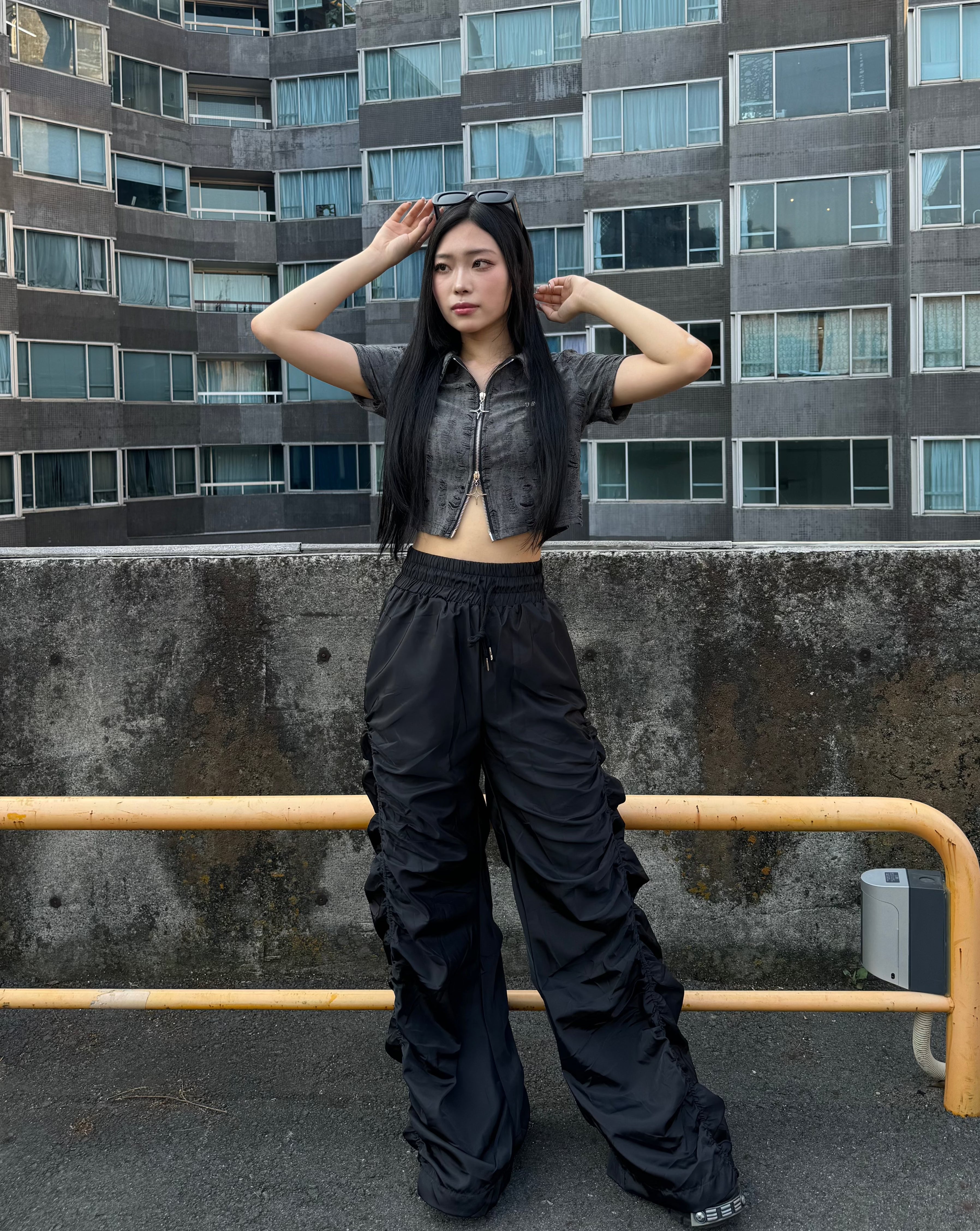 ダメージダブルジップポロトップス KSG20568