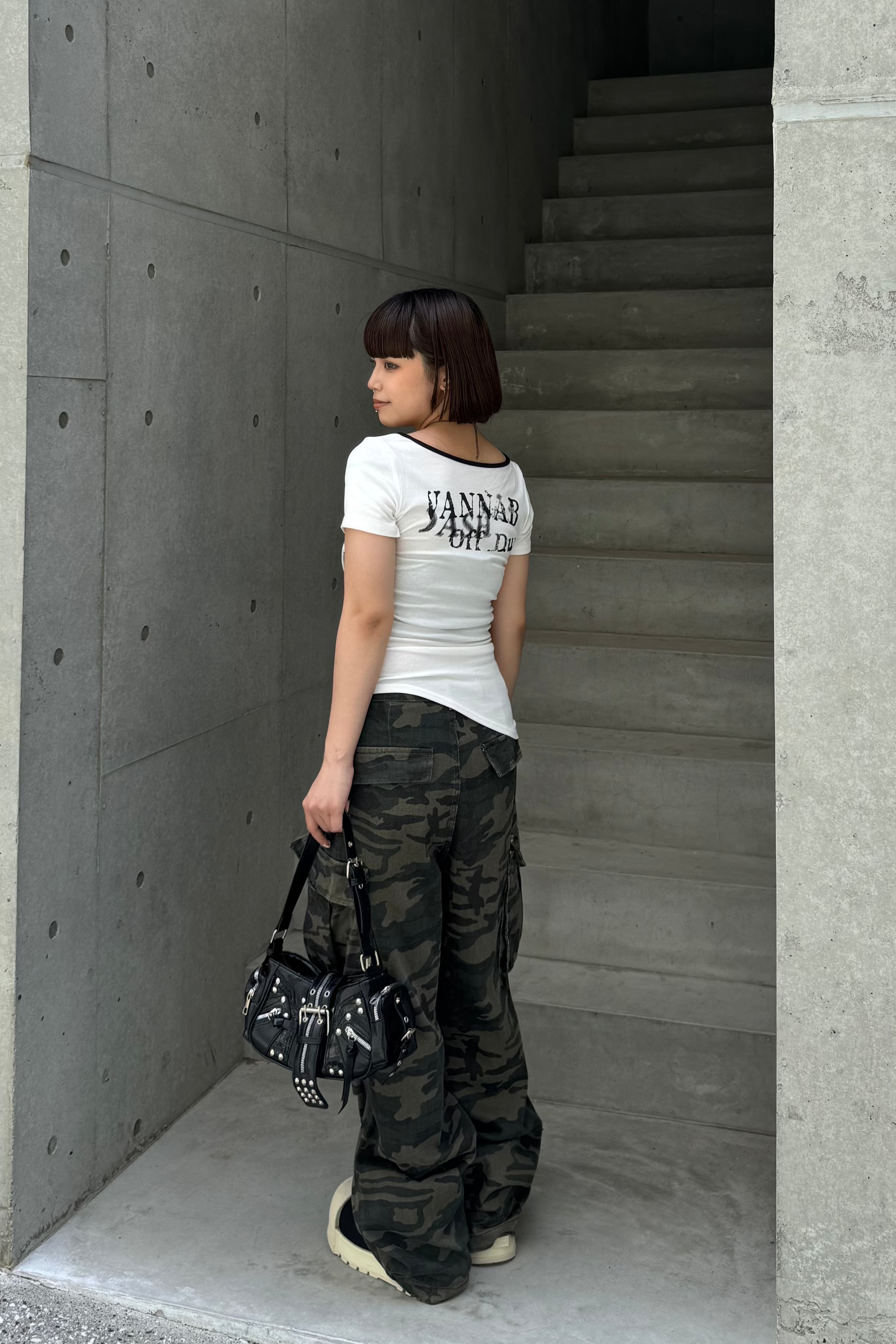 ミリタリーデニムワイドパンツ KSG19273