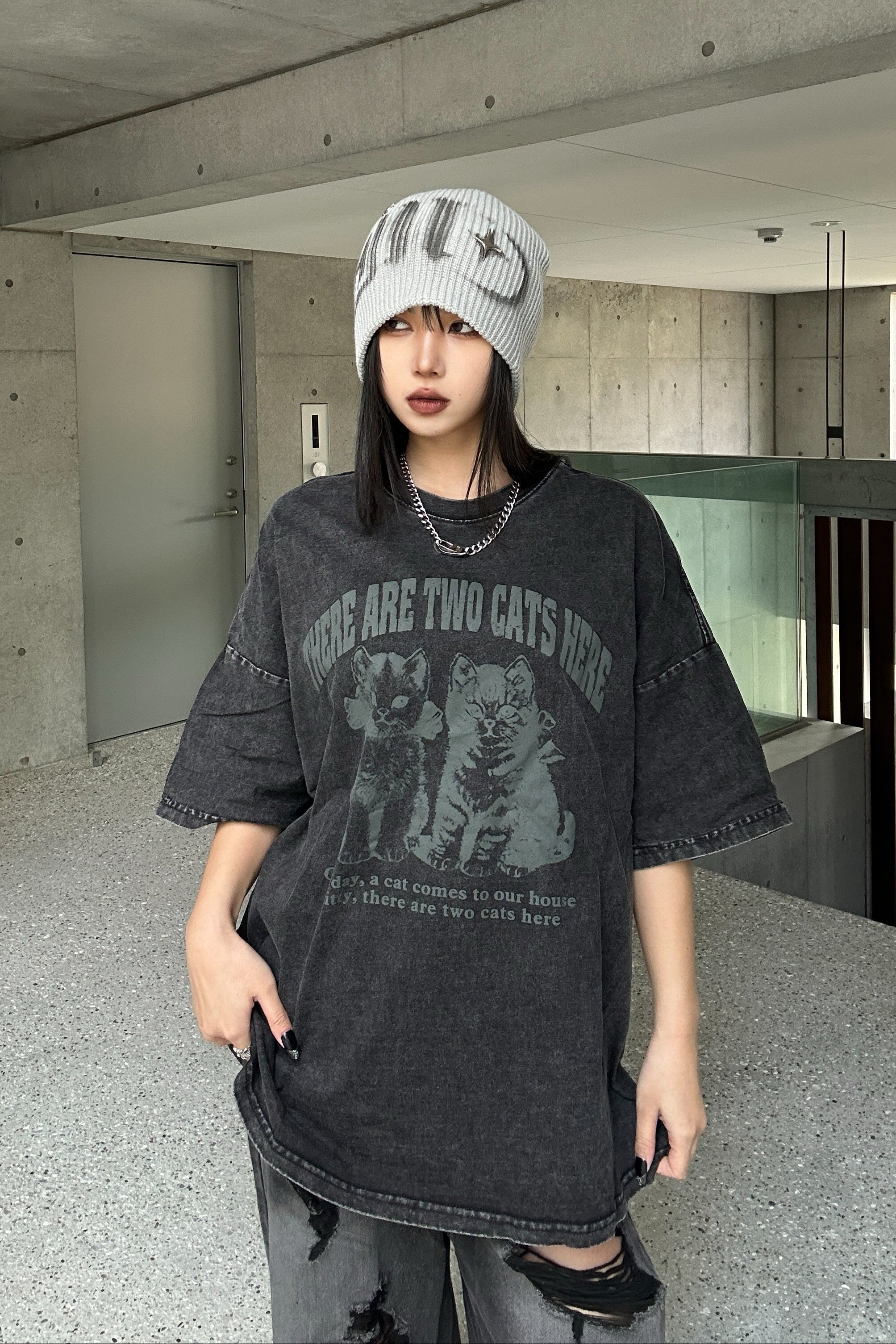 ヴィンテージキャットTシャツ KSG21241