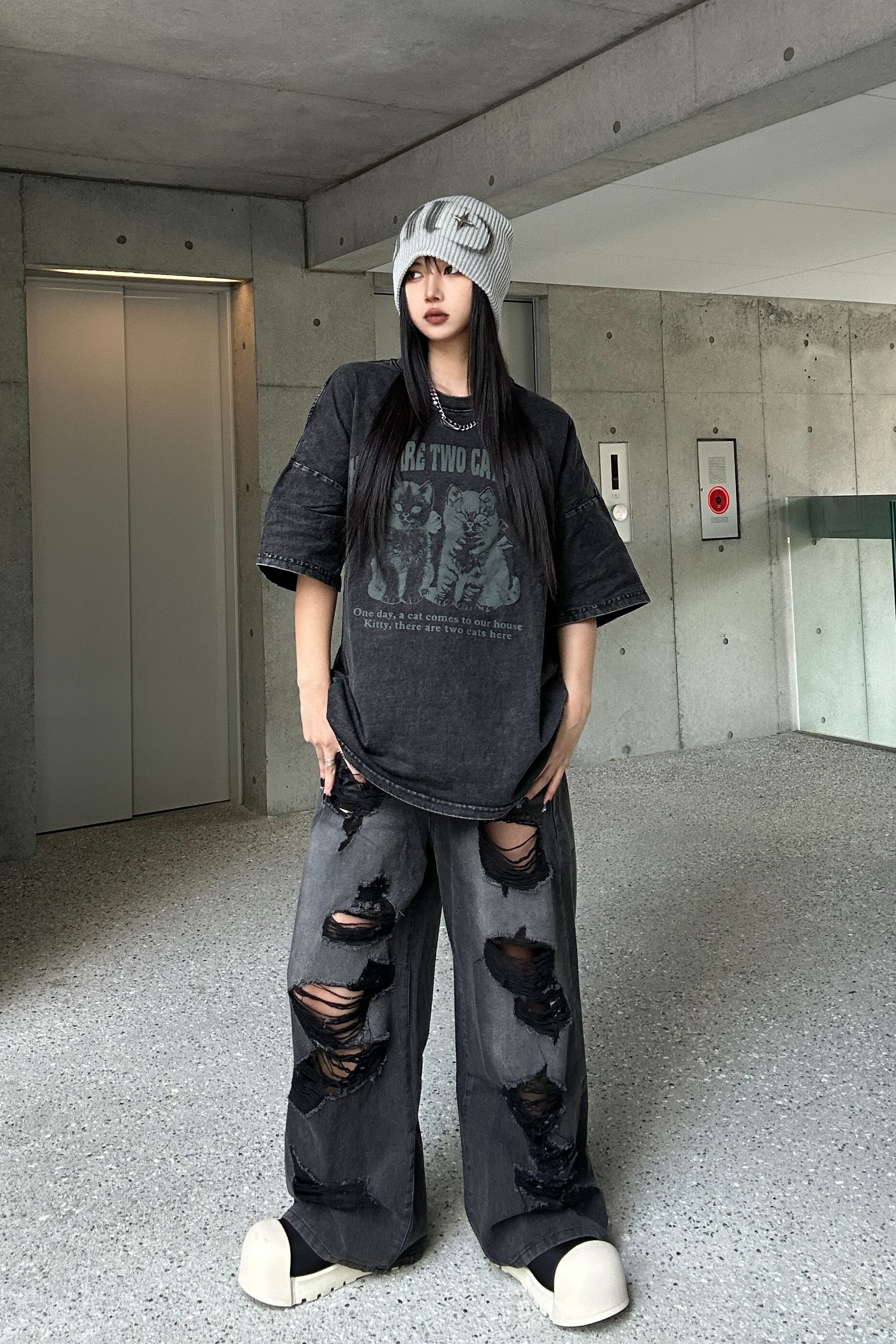ヴィンテージキャットTシャツ KSG20786