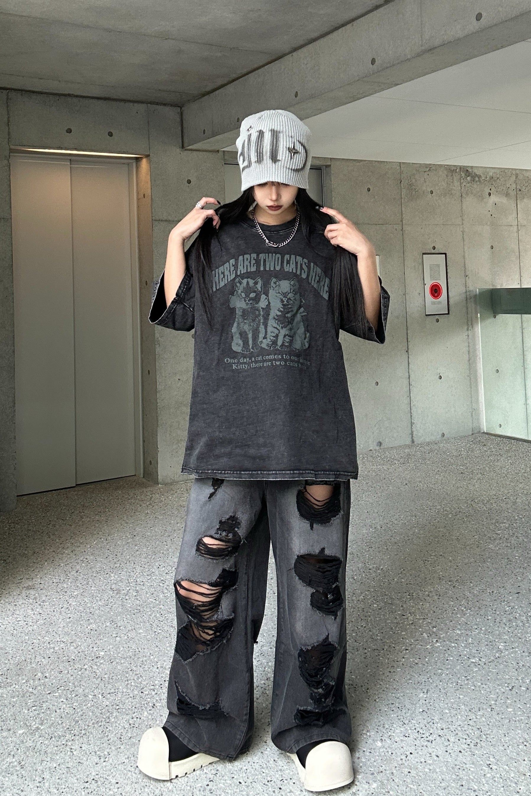 ヴィンテージキャットTシャツ KSG20786