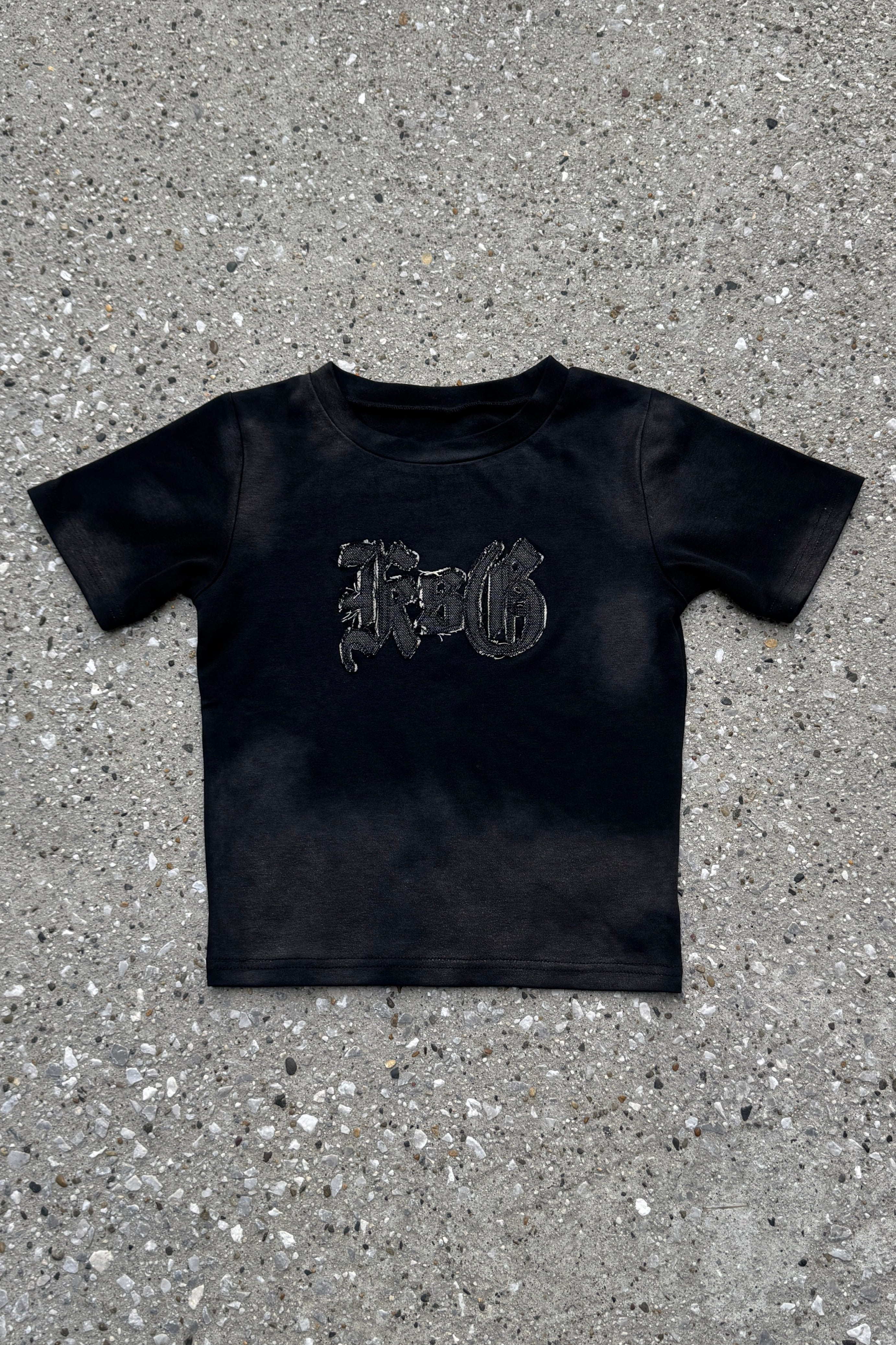 ダメージロゴクロップドTシャツ KSG20932