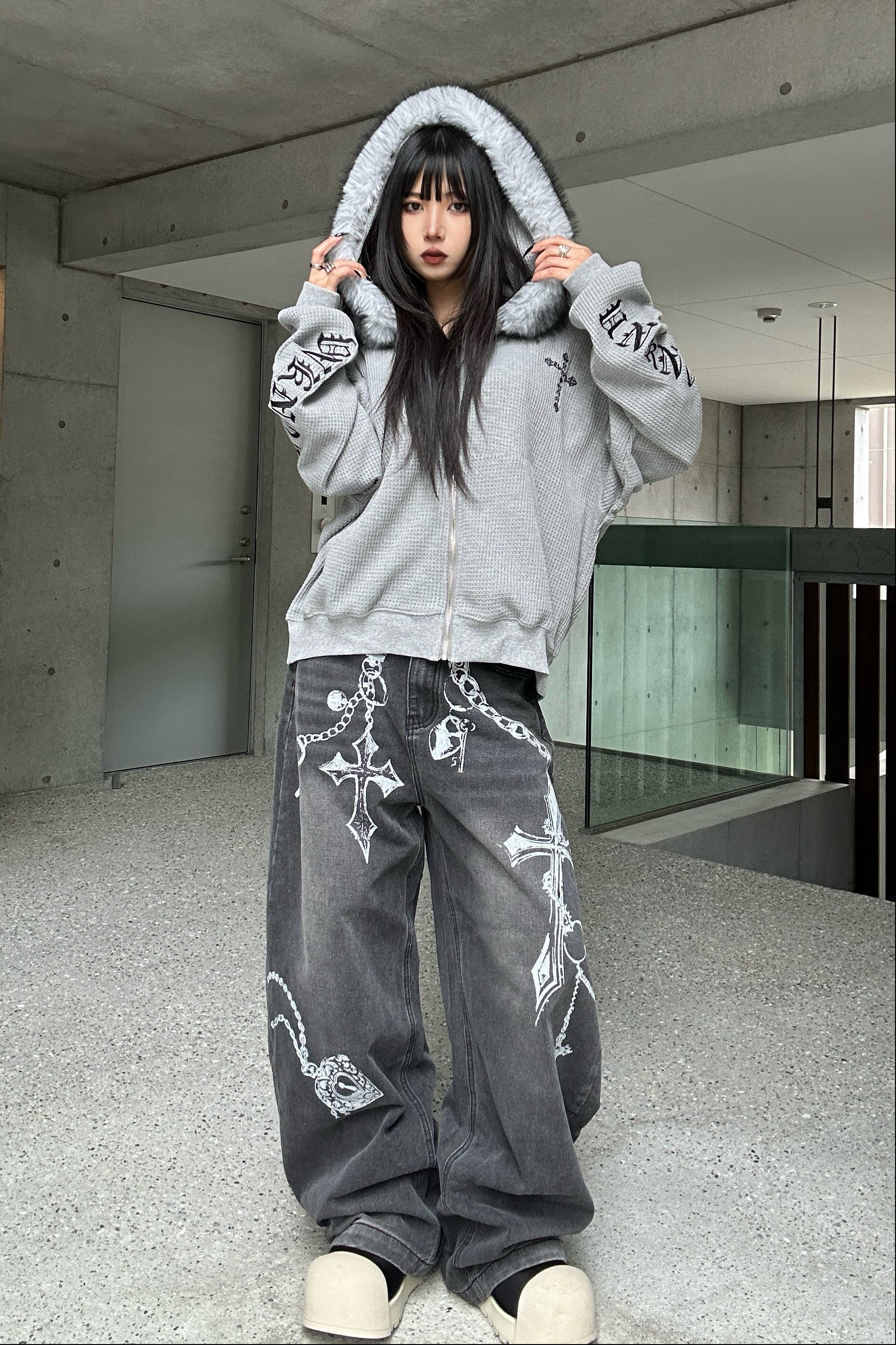 ウォッシュドクロスチェーンデニム KSG19383