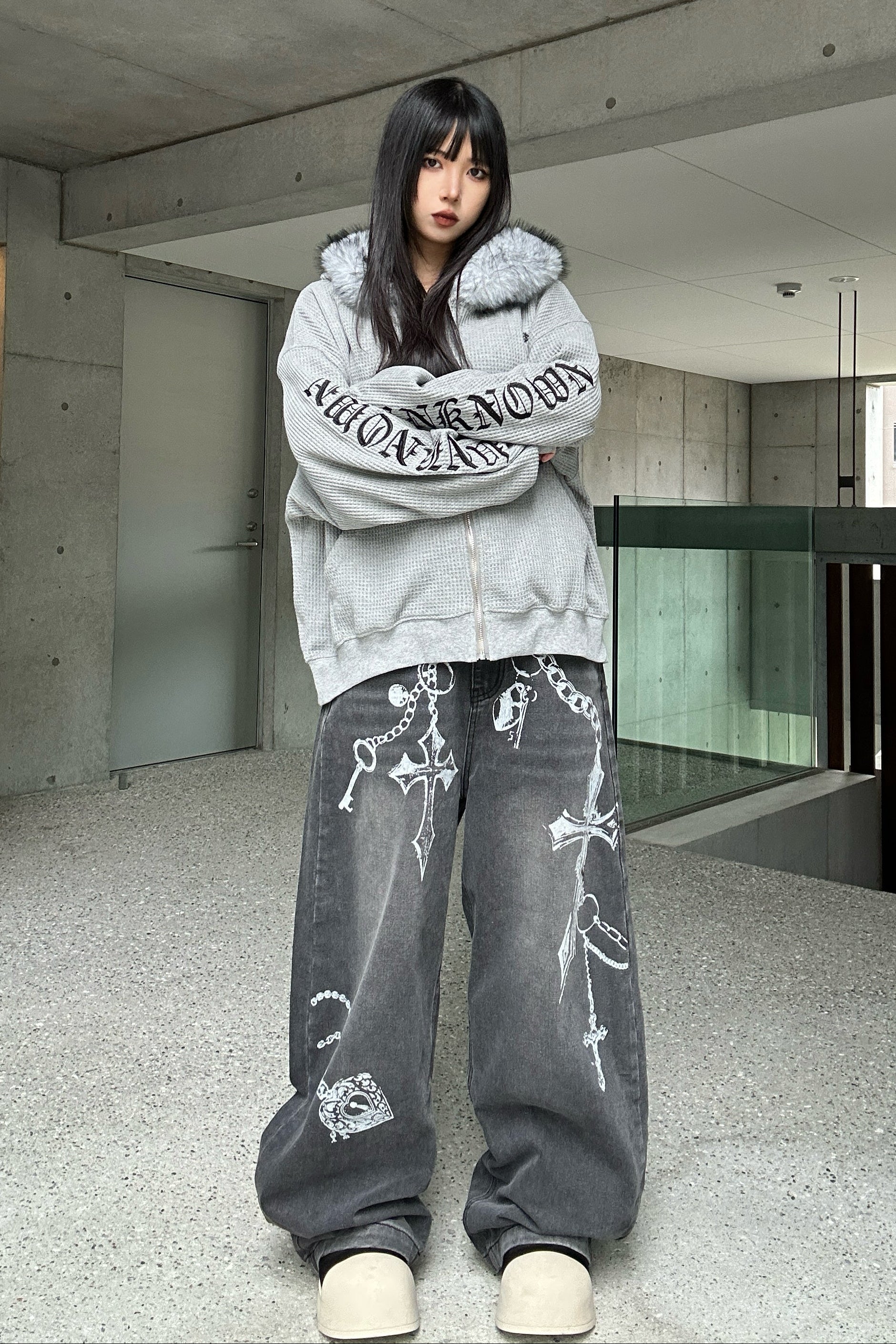 ウォッシュドクロスチェーンデニム KSG19383