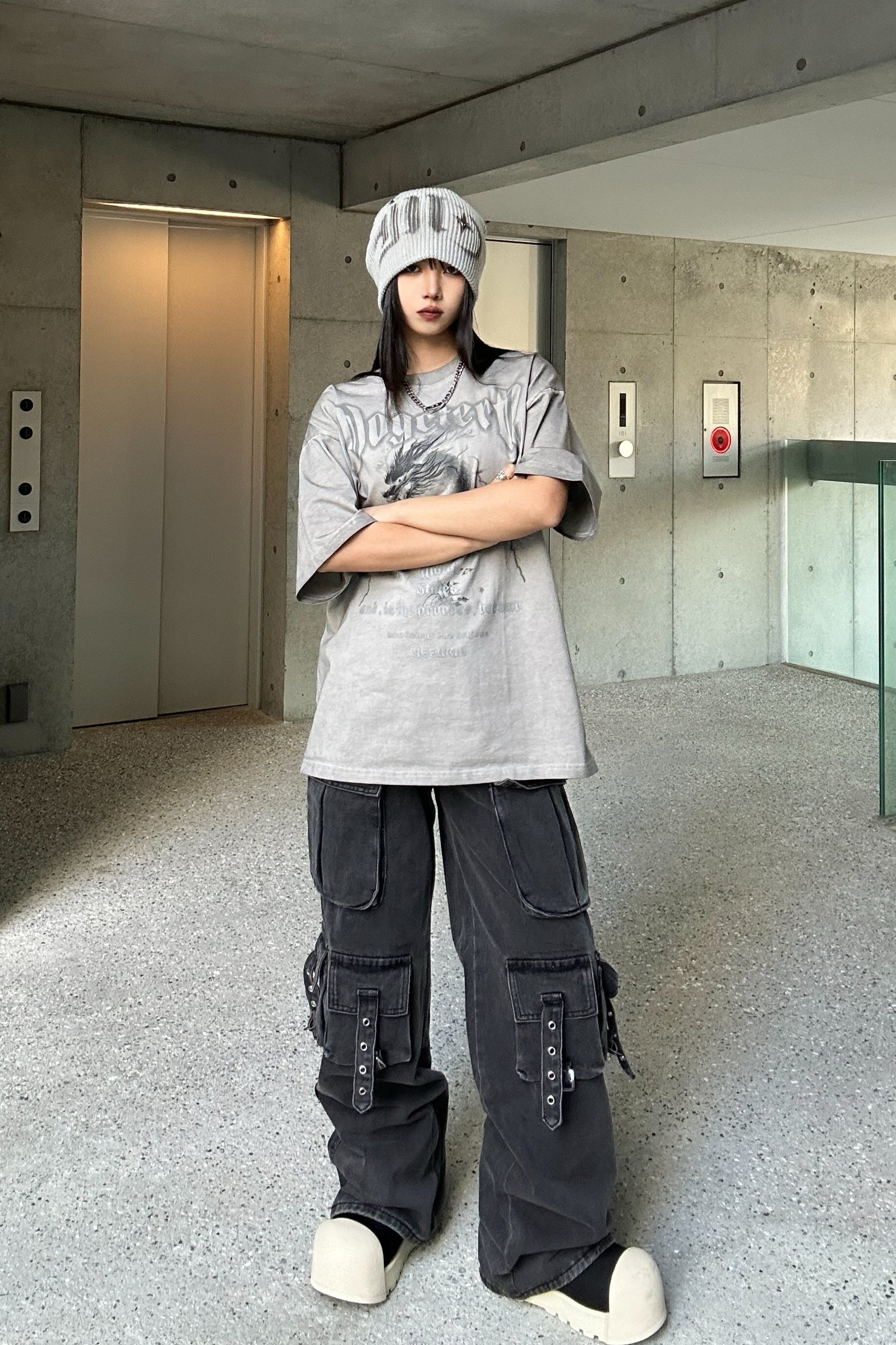 ベルトデザインカーゴパンツ KSG19227