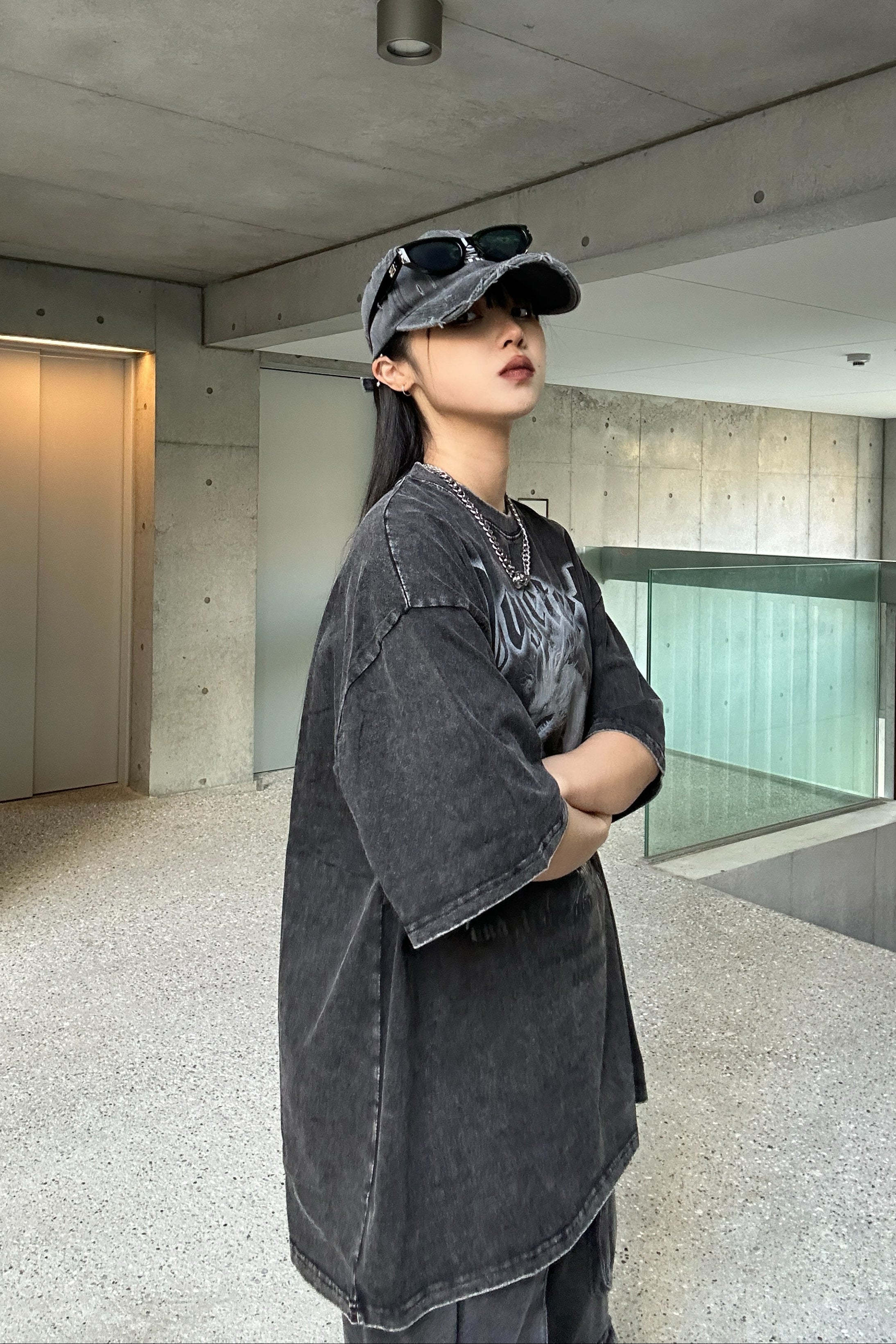 ドラゴンレタリングオーバーTシャツ KSG20556