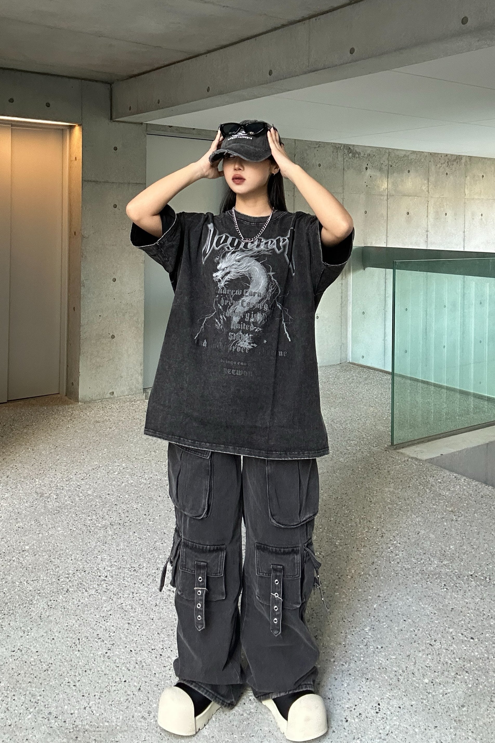 ベルトデザインカーゴパンツ KSG19227