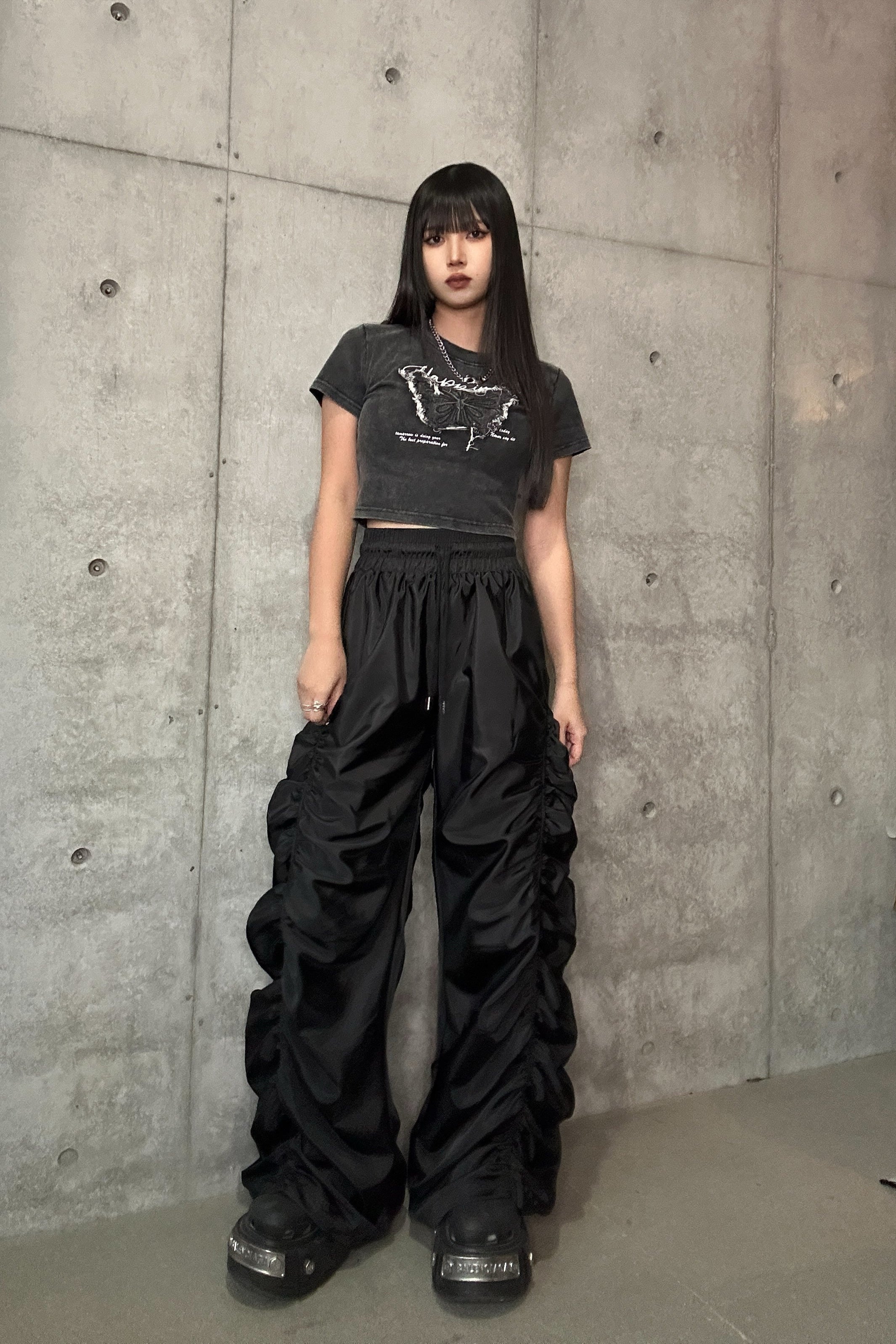 ヴィンテージバタフライクロップドTシャツ KSG20565