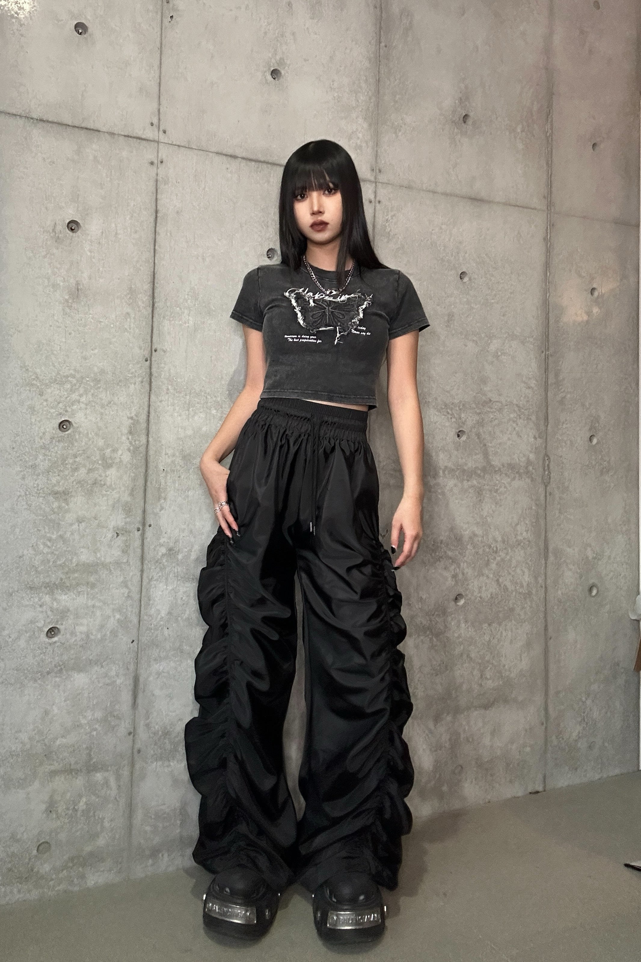 ヴィンテージバタフライクロップドTシャツ KSG20565