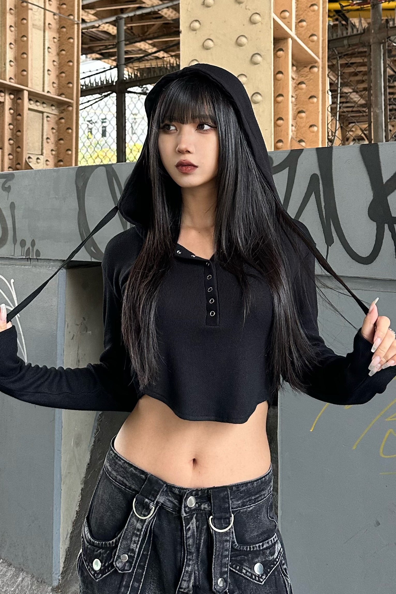 バッククロスフーディートップス KSG21177