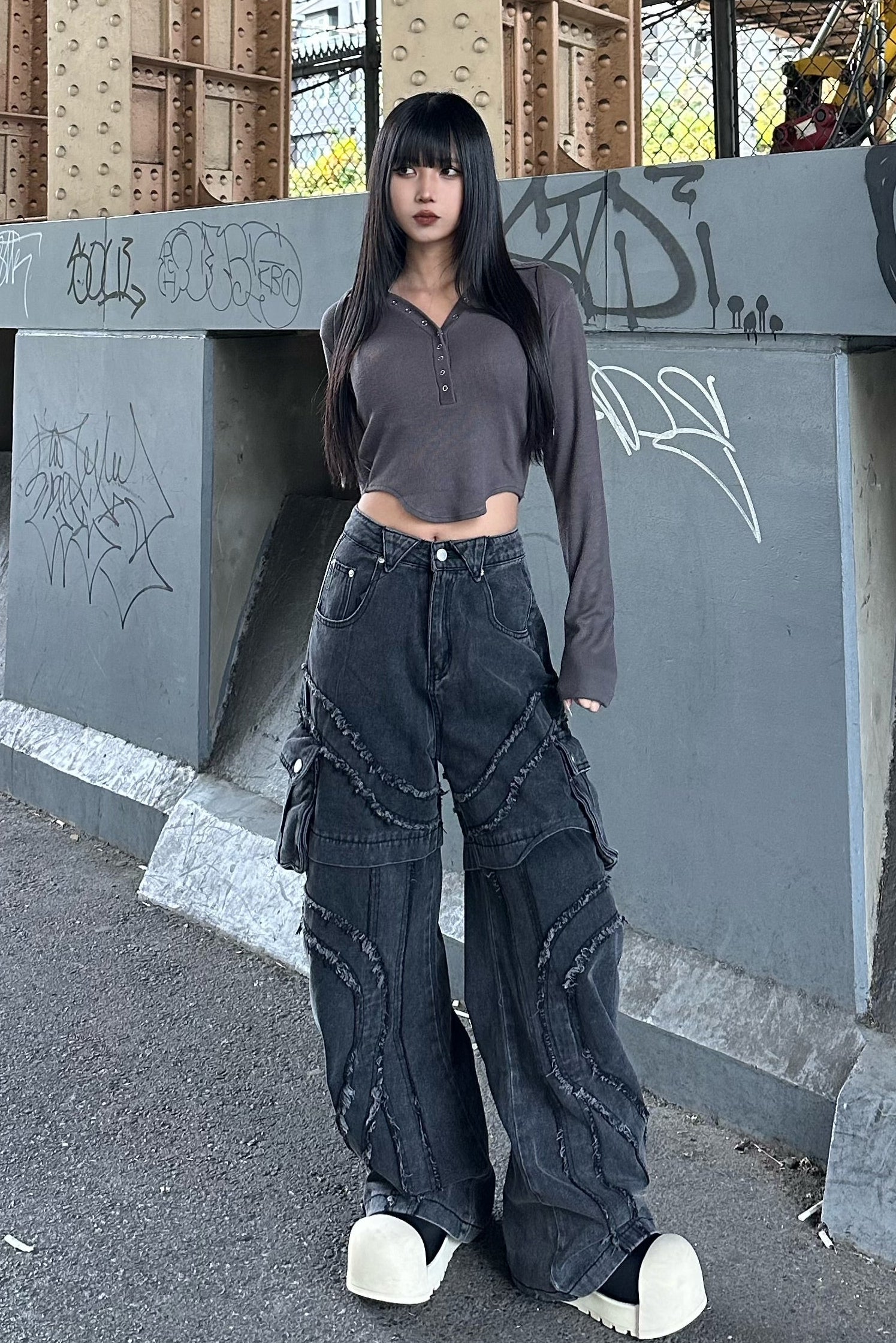 バッククロスフーディートップス KSG21177