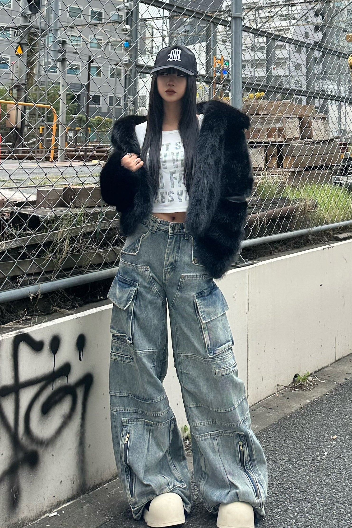 マルチポケットロングストリングパンツ KSG19394