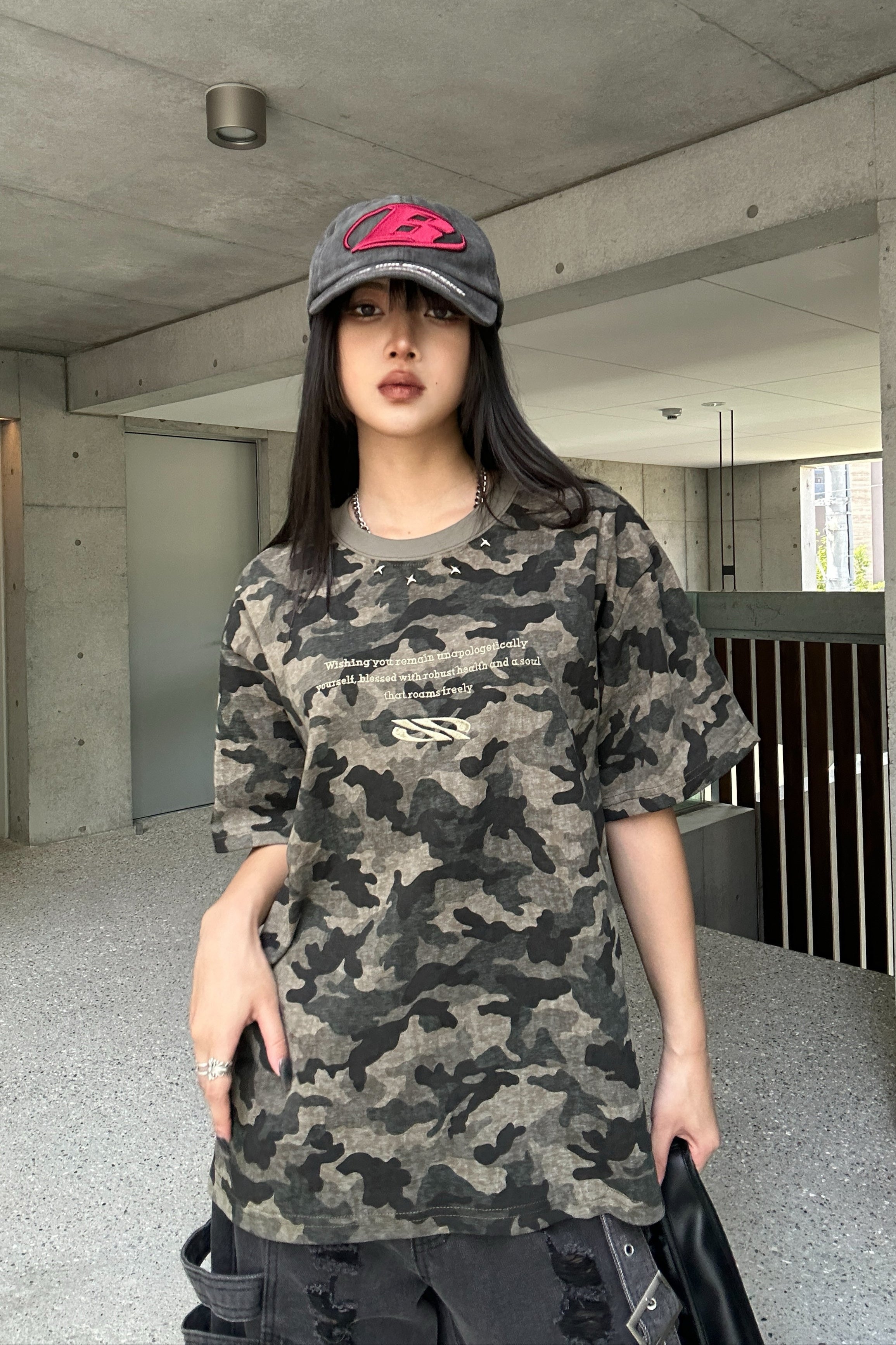 カモフラージュスタッズTシャツ KSG20839