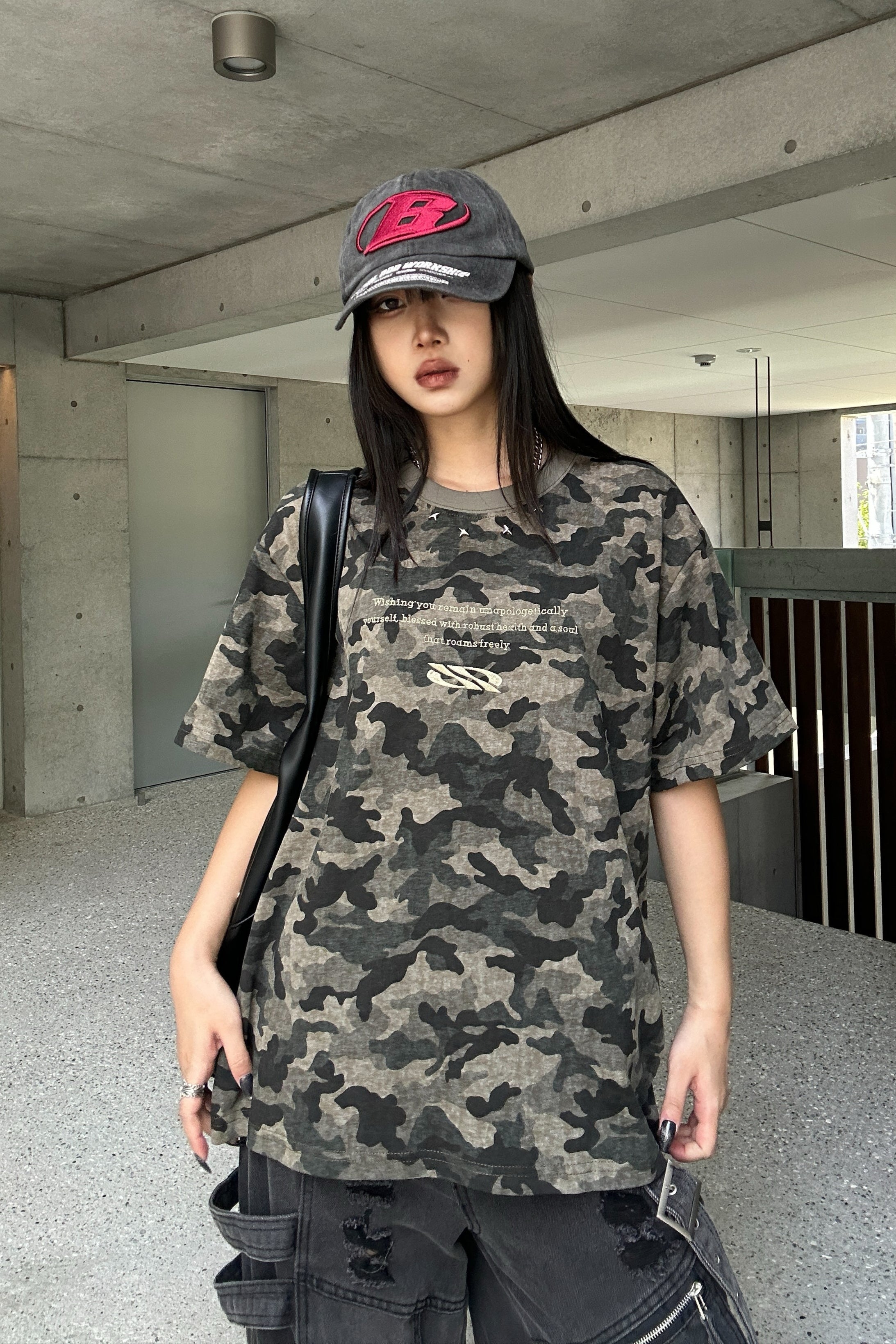 カモフラージュスタッズTシャツ KSG20839