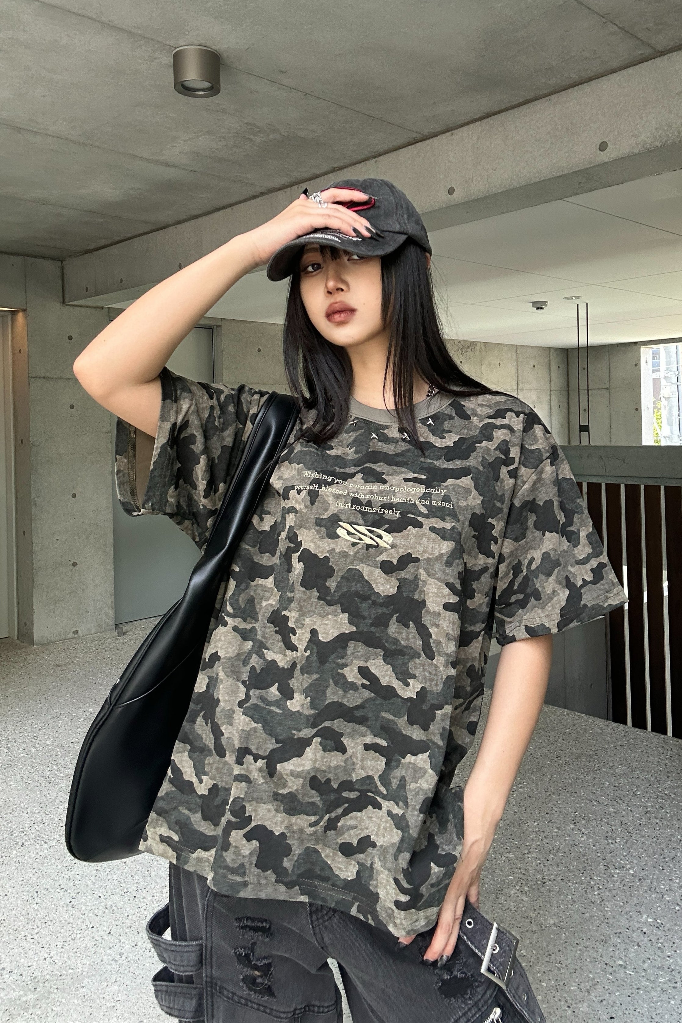 カモフラージュスタッズTシャツ KSG20839