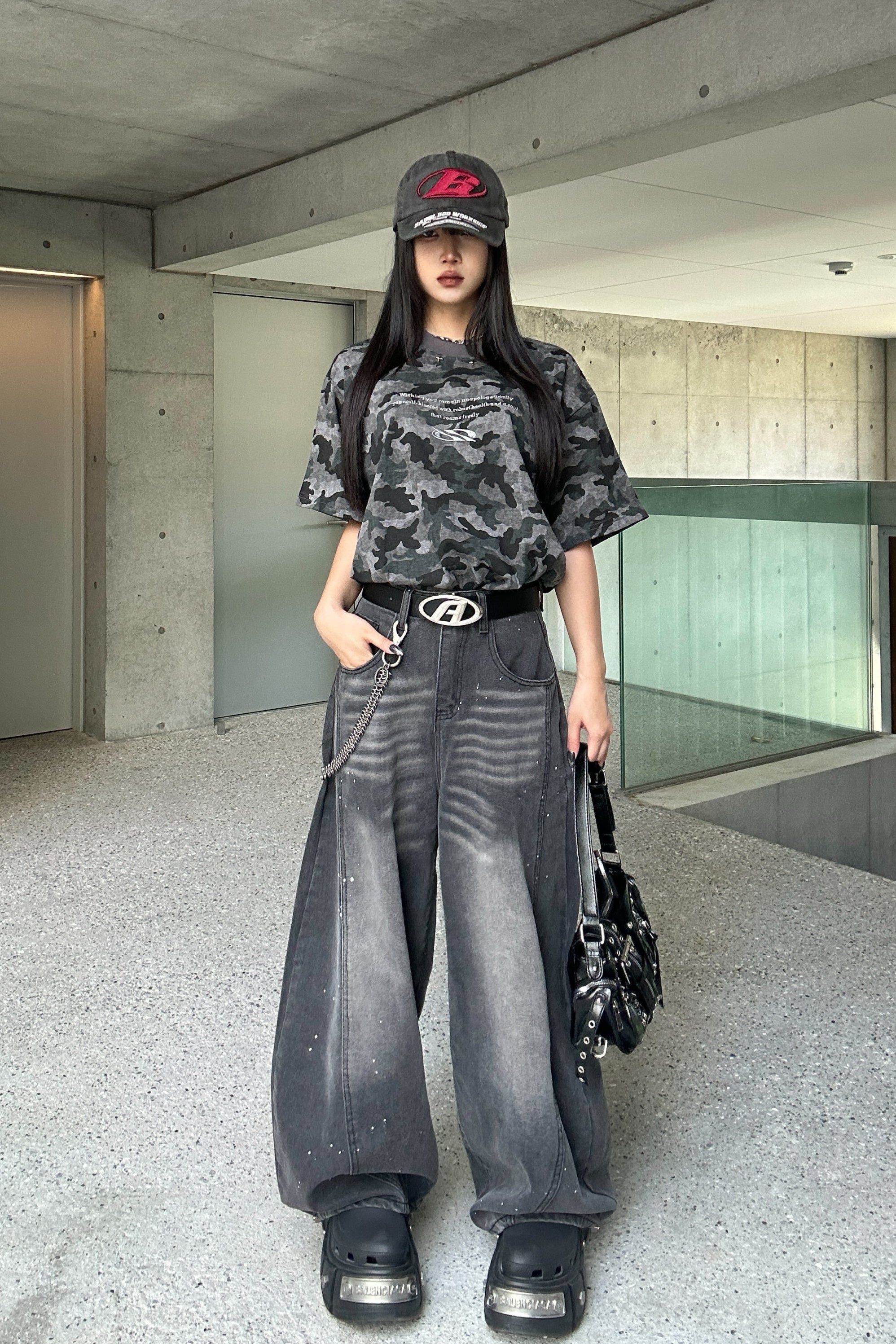 カモフラージュスタッズTシャツ KSG20839