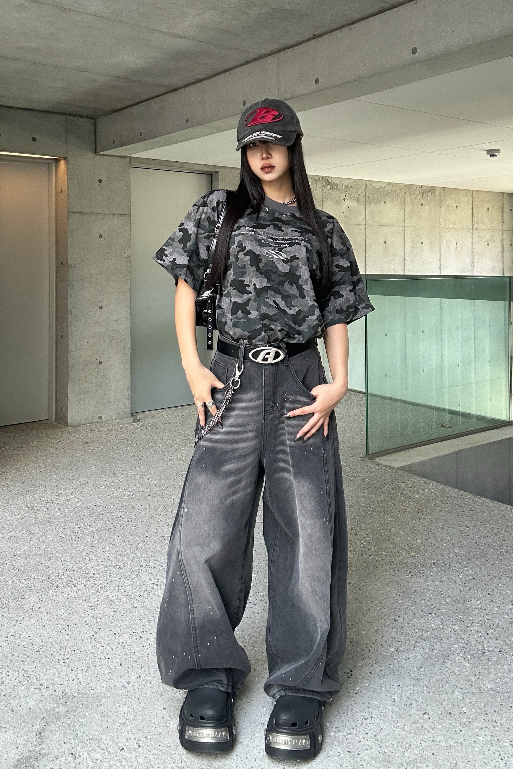カモフラージュスタッズTシャツ KSG20839