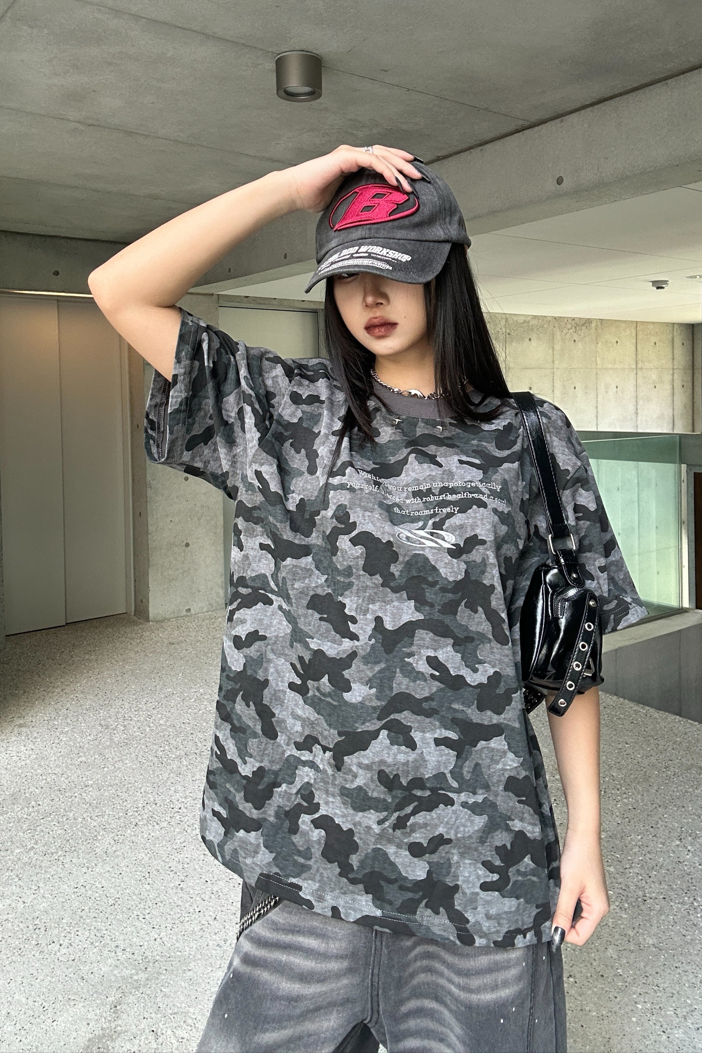 カモフラージュスタッズTシャツ KSG20839