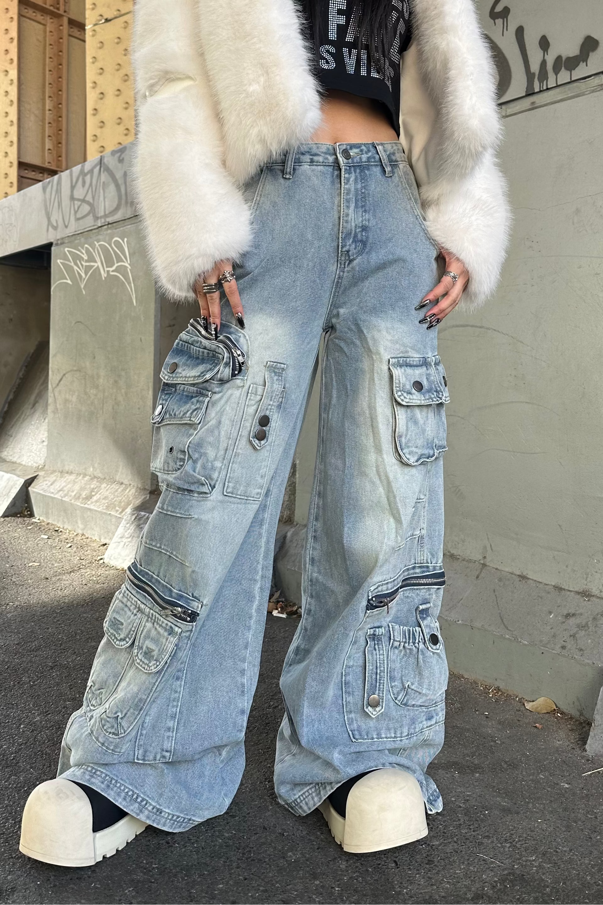 ウォッシュドマルチポケットカーゴパンツ KSG19387