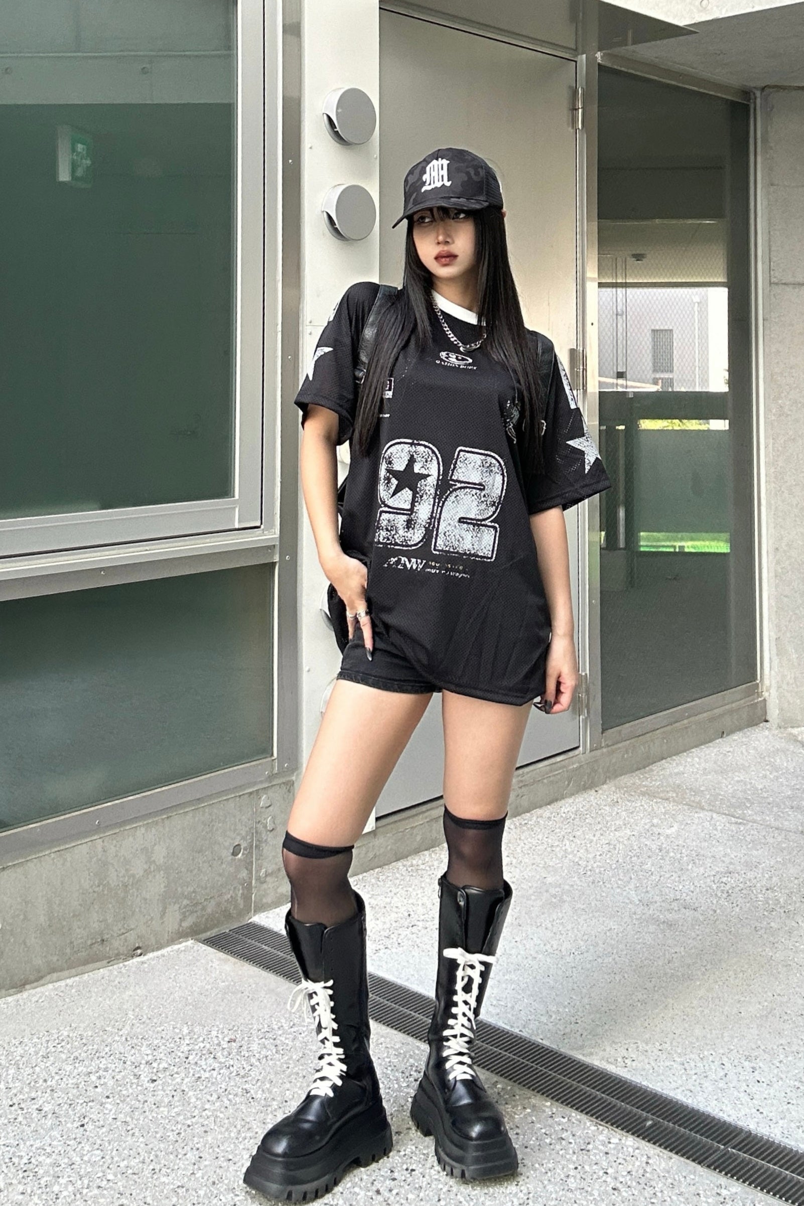 ヴィンテージプリントメッシュTシャツ KSG20842