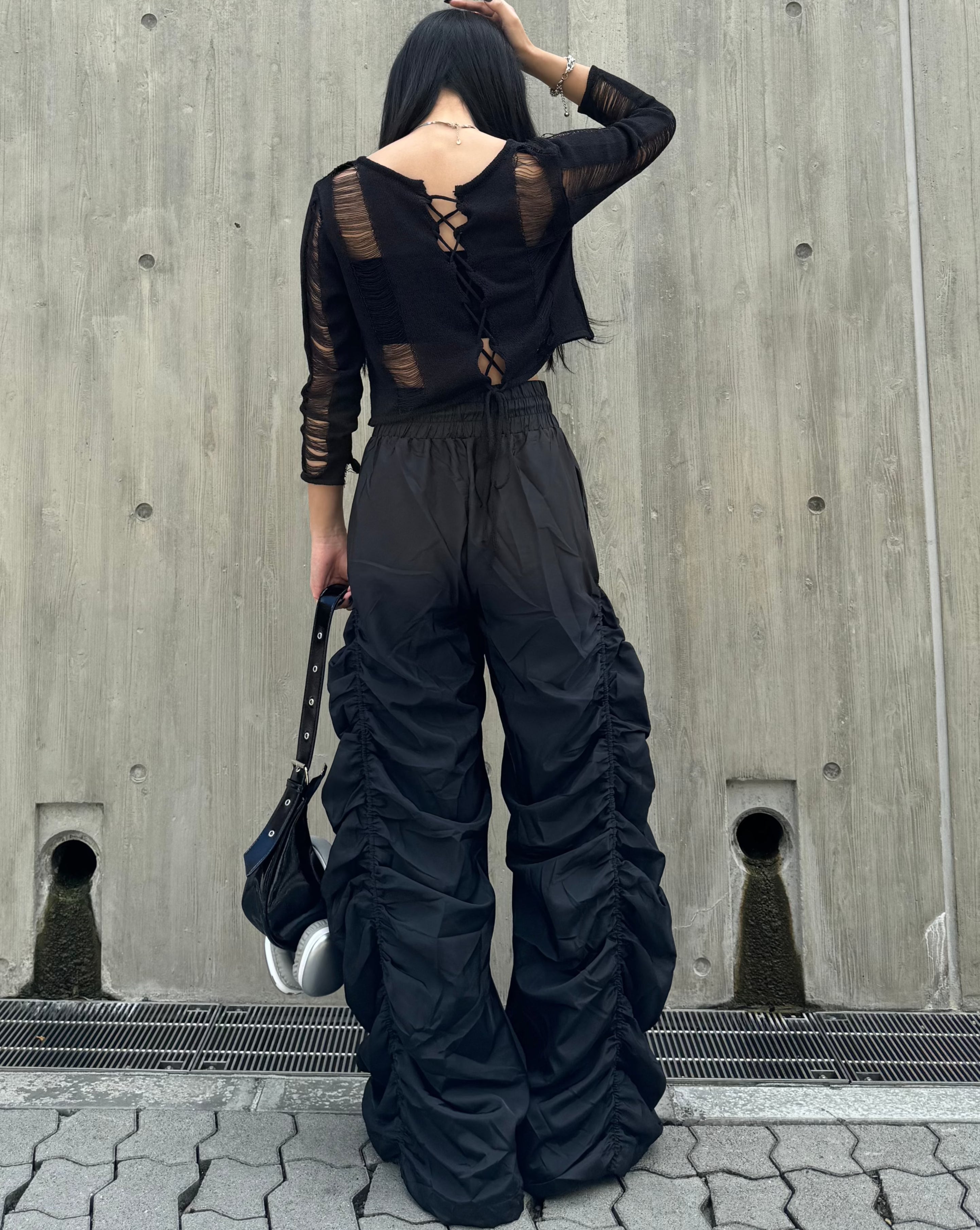 シースルークロップドニット KSG20838