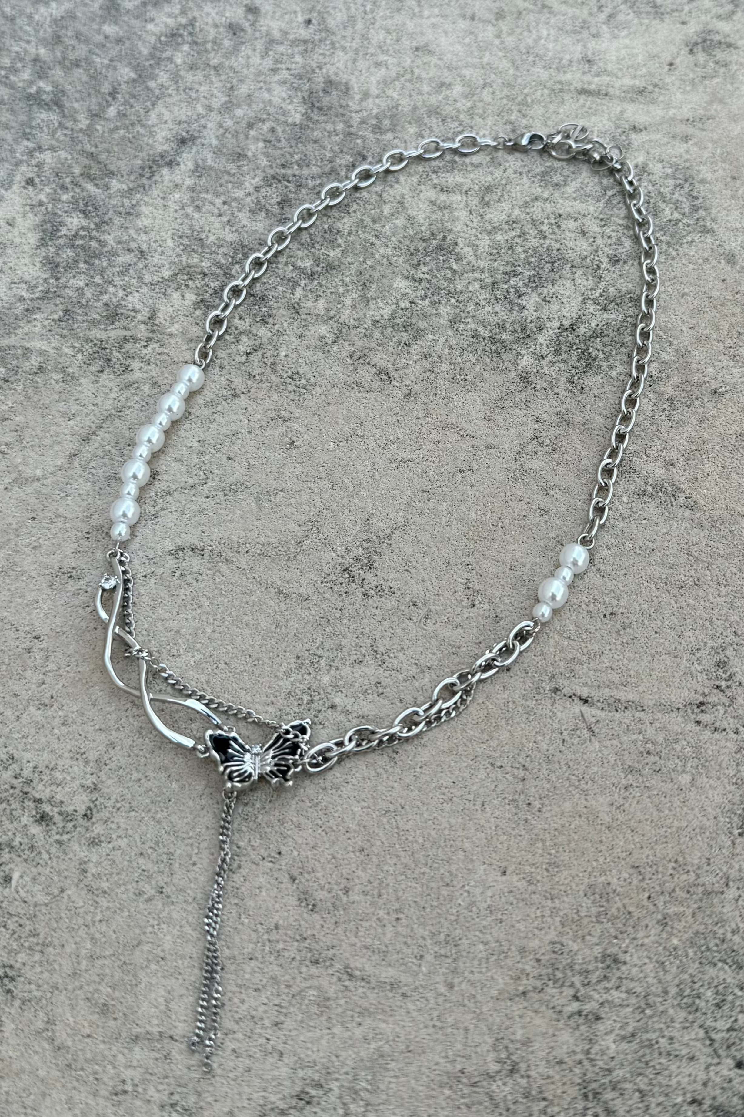 butterfly pearl necklace KSG40009