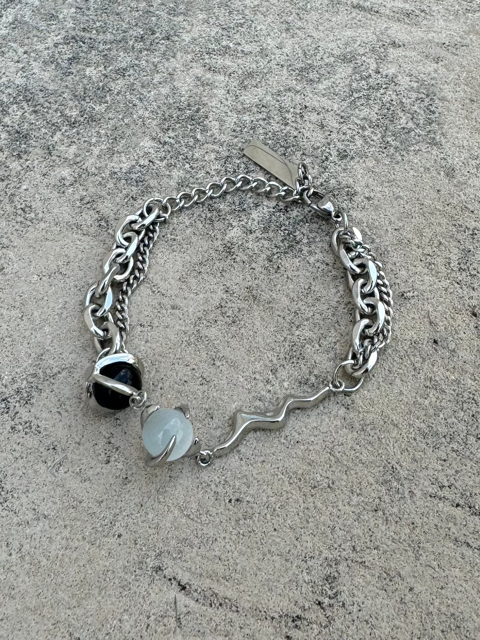 silver pearl bracelet KSG40008